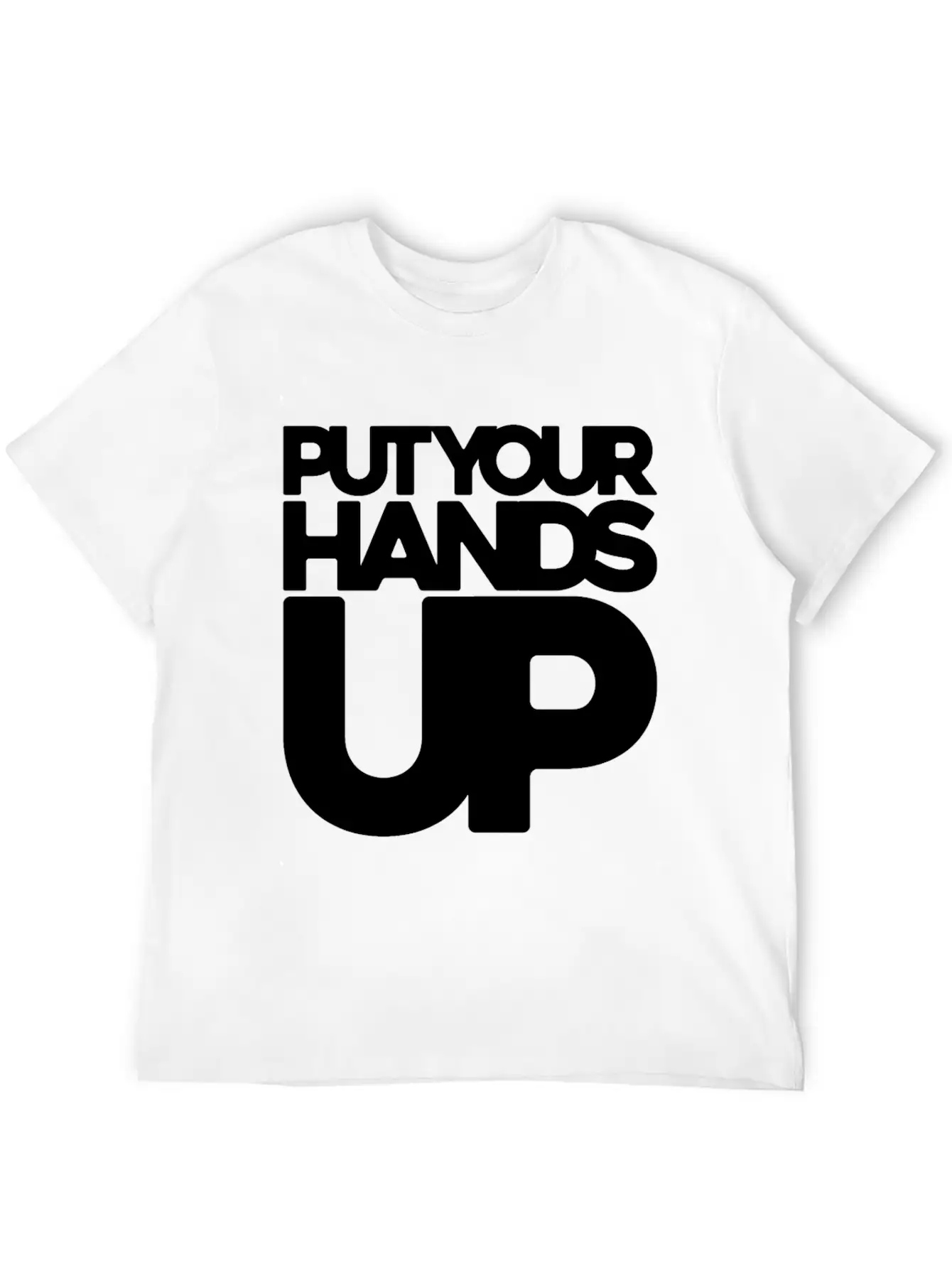 Put Your Hands Up Singer Gift Concert Festival Classic Cotton Tee – Unisex Comfort For Any Season