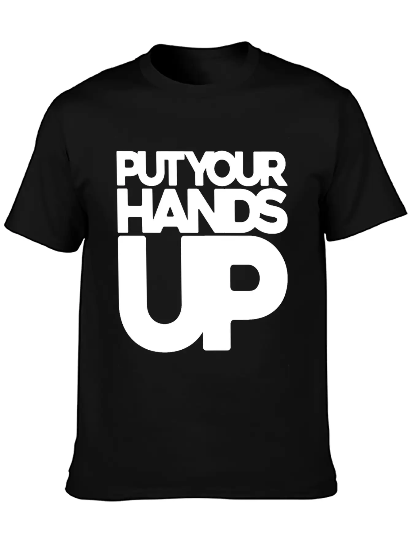 Put Your Hands Up Singer Gift Concert Festival Classic Cotton Tee – Unisex Comfort For Any Season