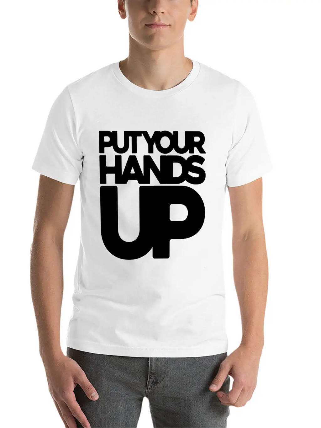 Put Your Hands Up Singer Gift Concert Festival Classic Cotton Tee – Unisex Comfort For Any Season
