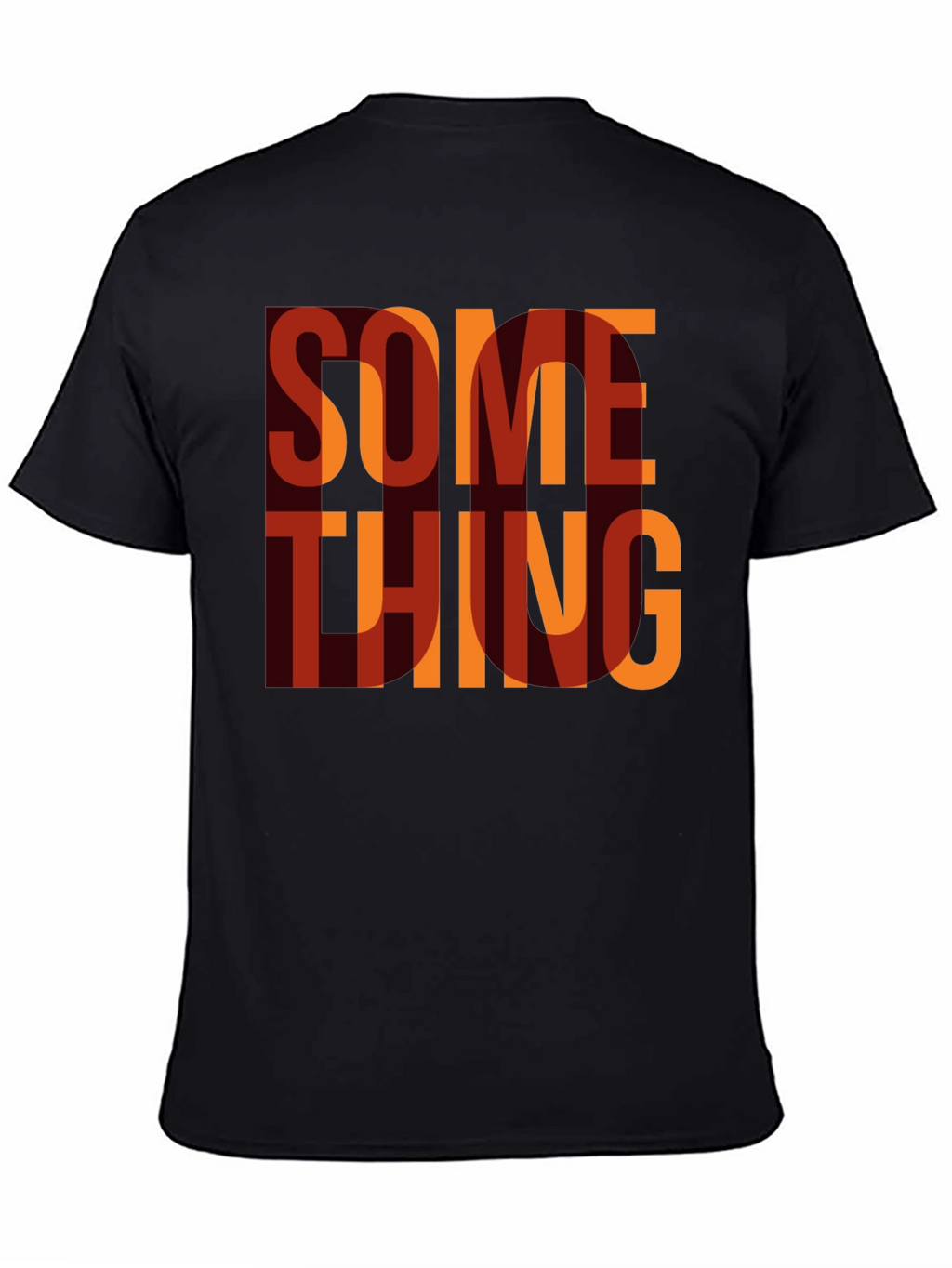 Something Graphic Print Crewneck T-Shirt