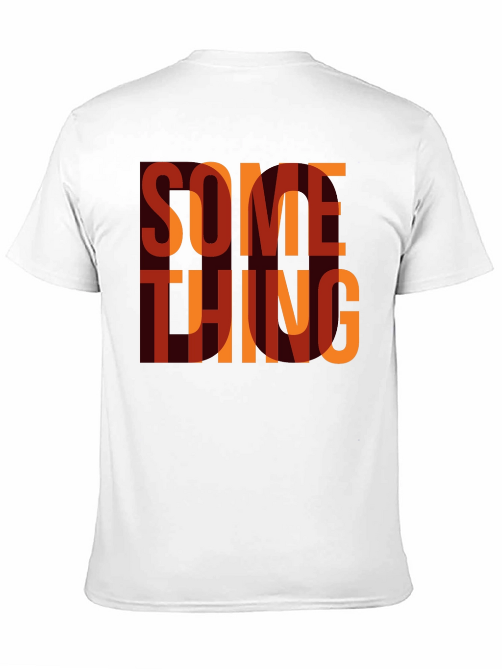 Something Graphic Print Crewneck T-Shirt