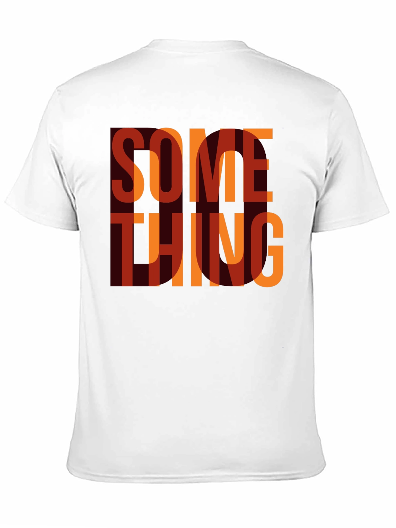 Something Graphic Print Crewneck T-Shirt