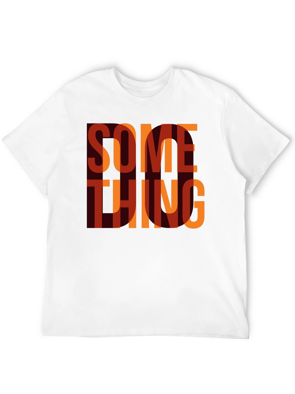Something Graphic Print Crewneck T-Shirt