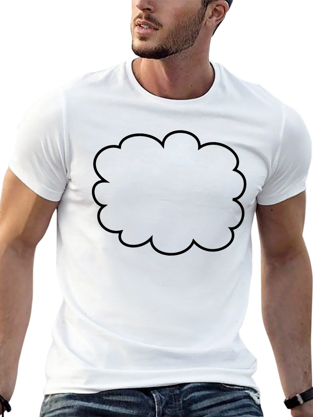 Black Cloud Graphic Mens T-Shirt