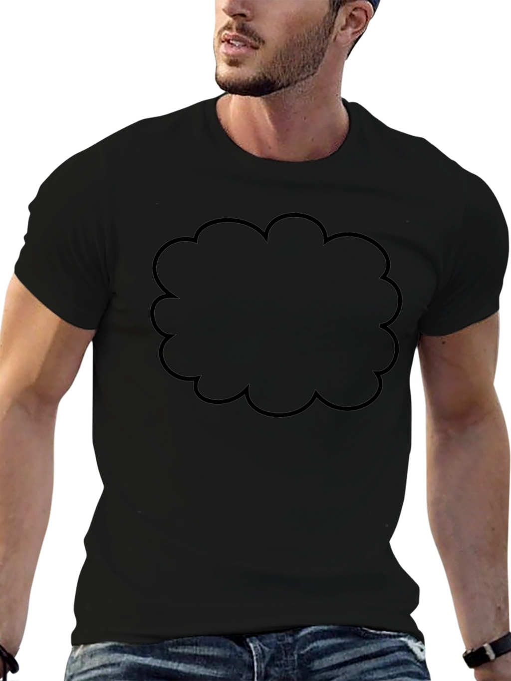 Black Cloud Graphic Mens T-Shirt