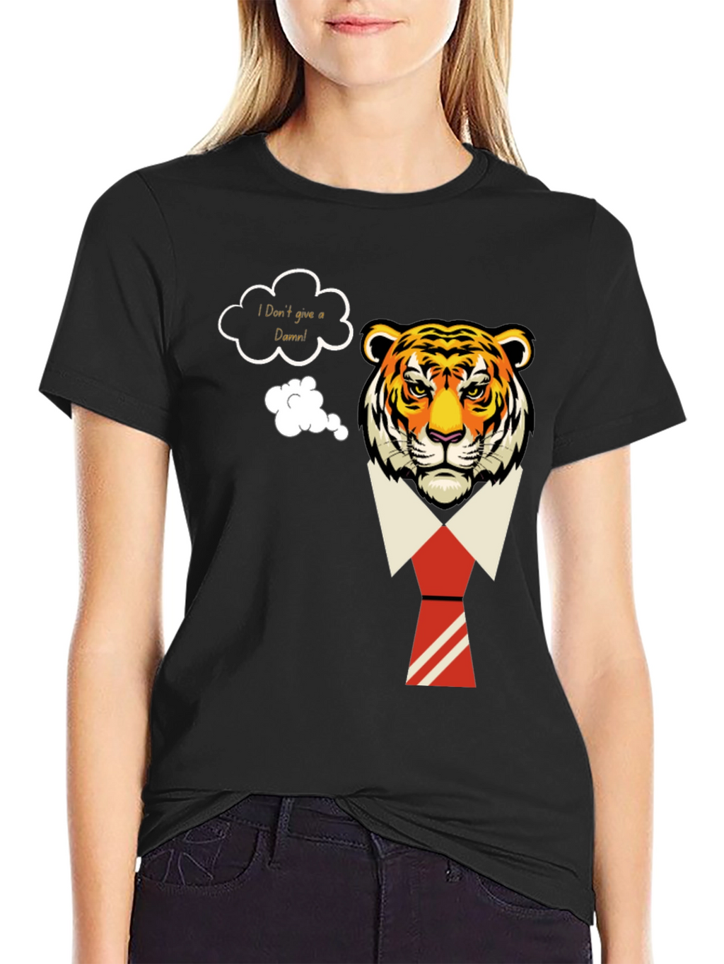 I Dont Give a Damn Tiger T-Shirt