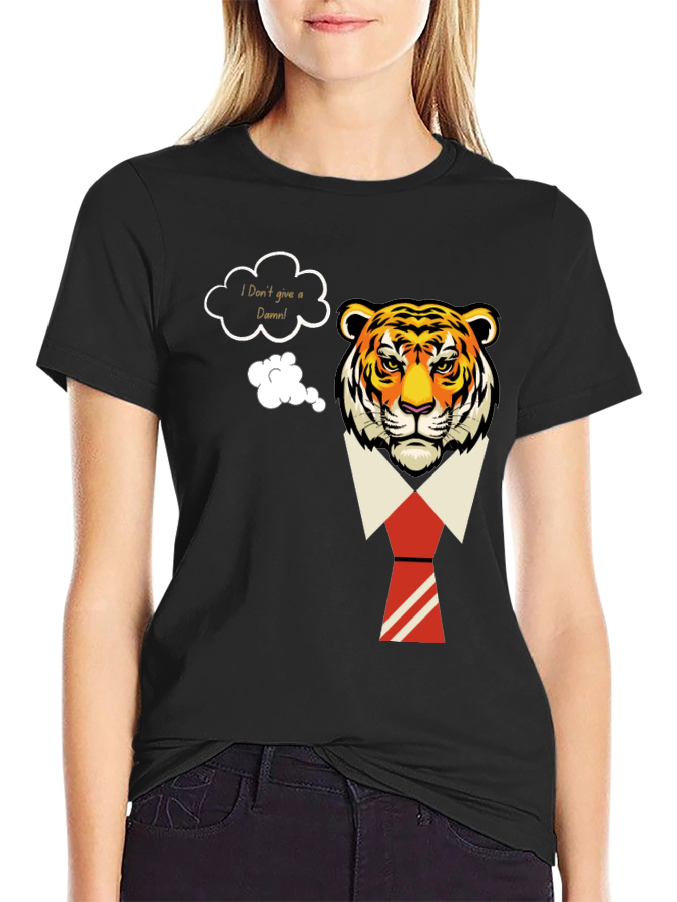 I Dont Give a Damn Tiger T-Shirt