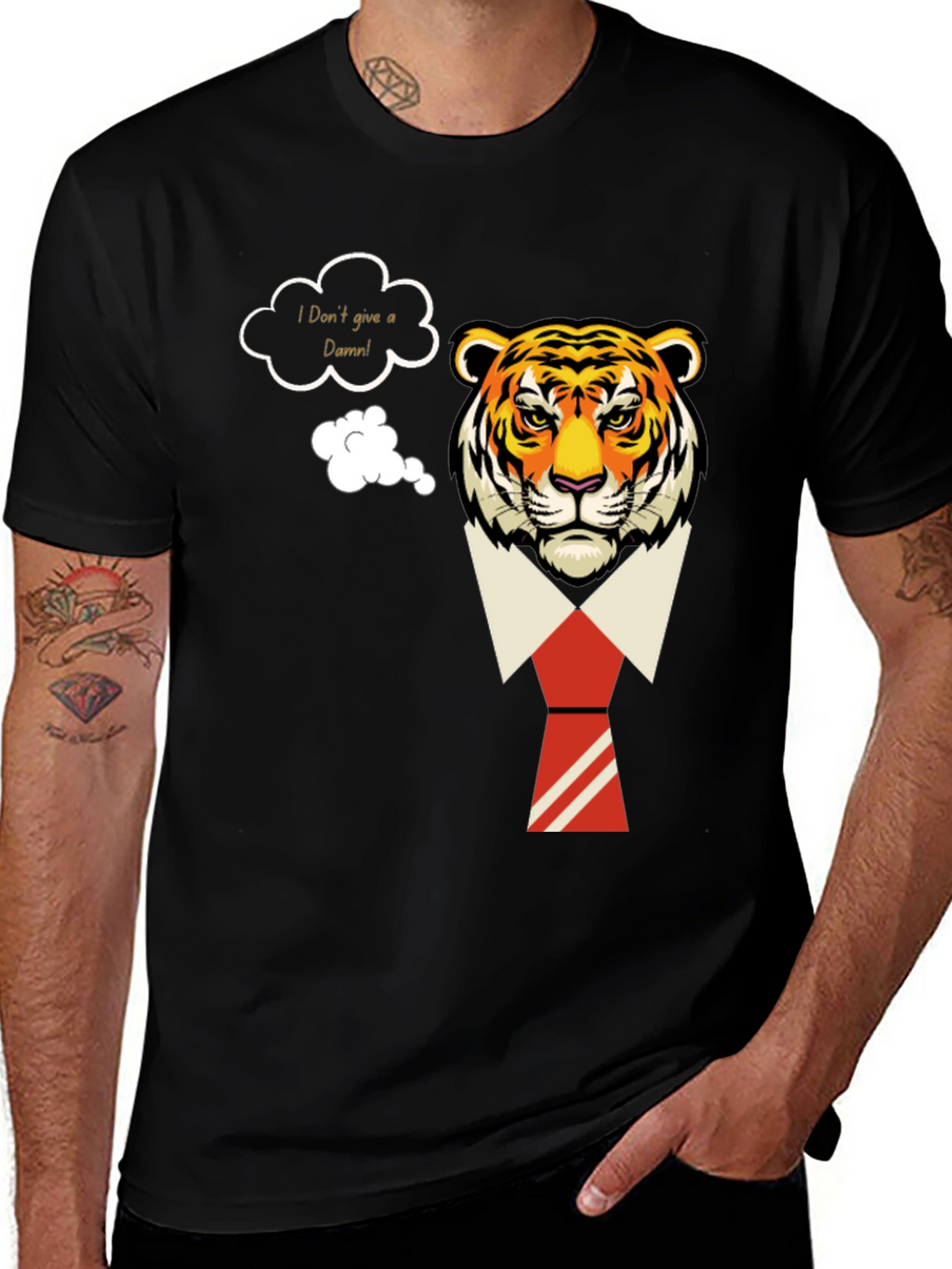 I Dont Give a Damn Tiger T-Shirt