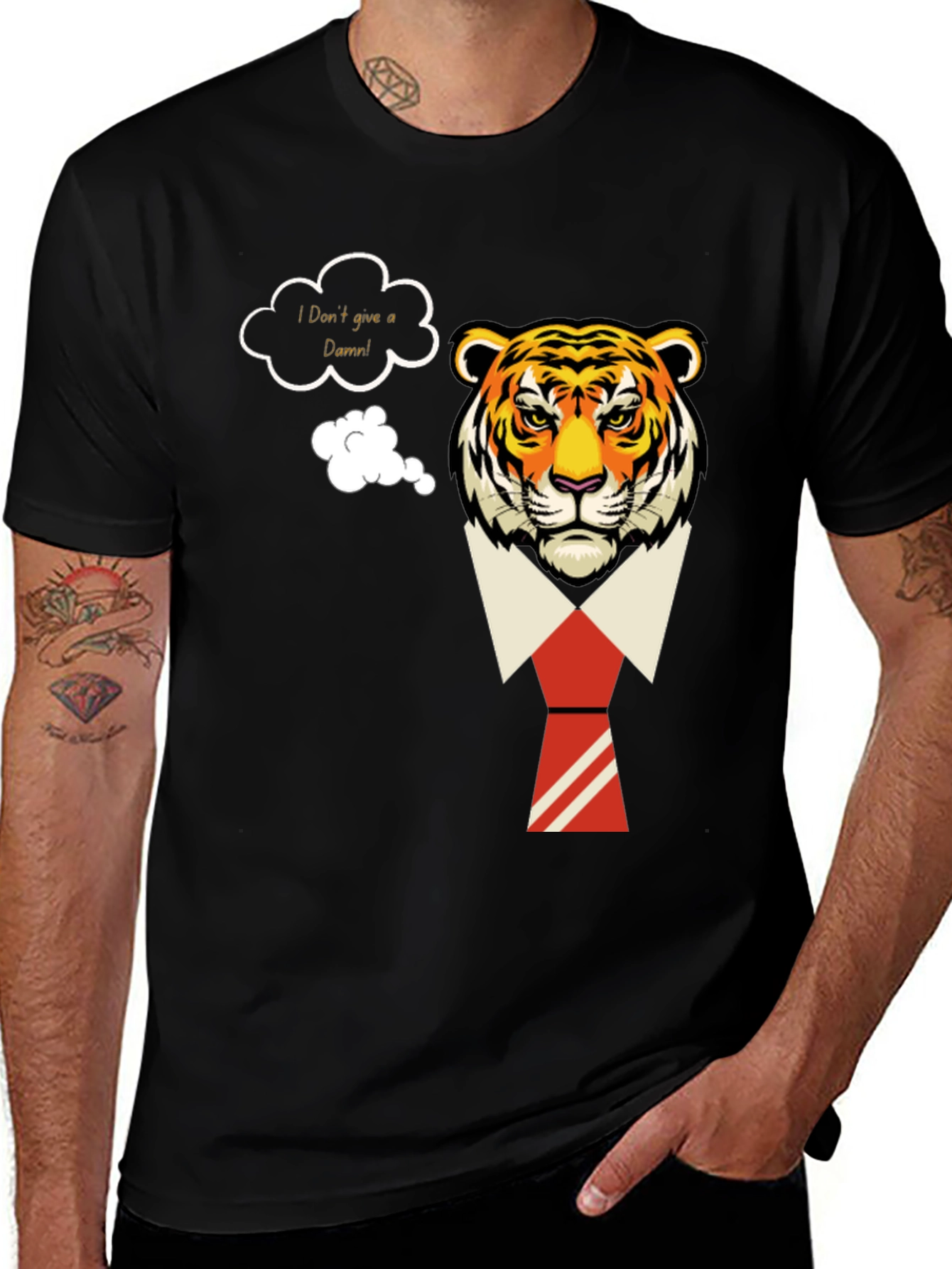 I Dont Give a Damn Tiger T-Shirt