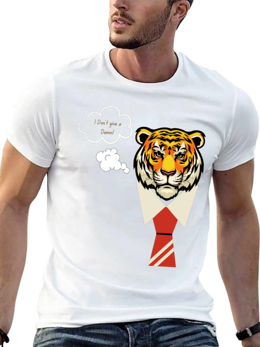 I Dont Give a Damn Tiger T-Shirt