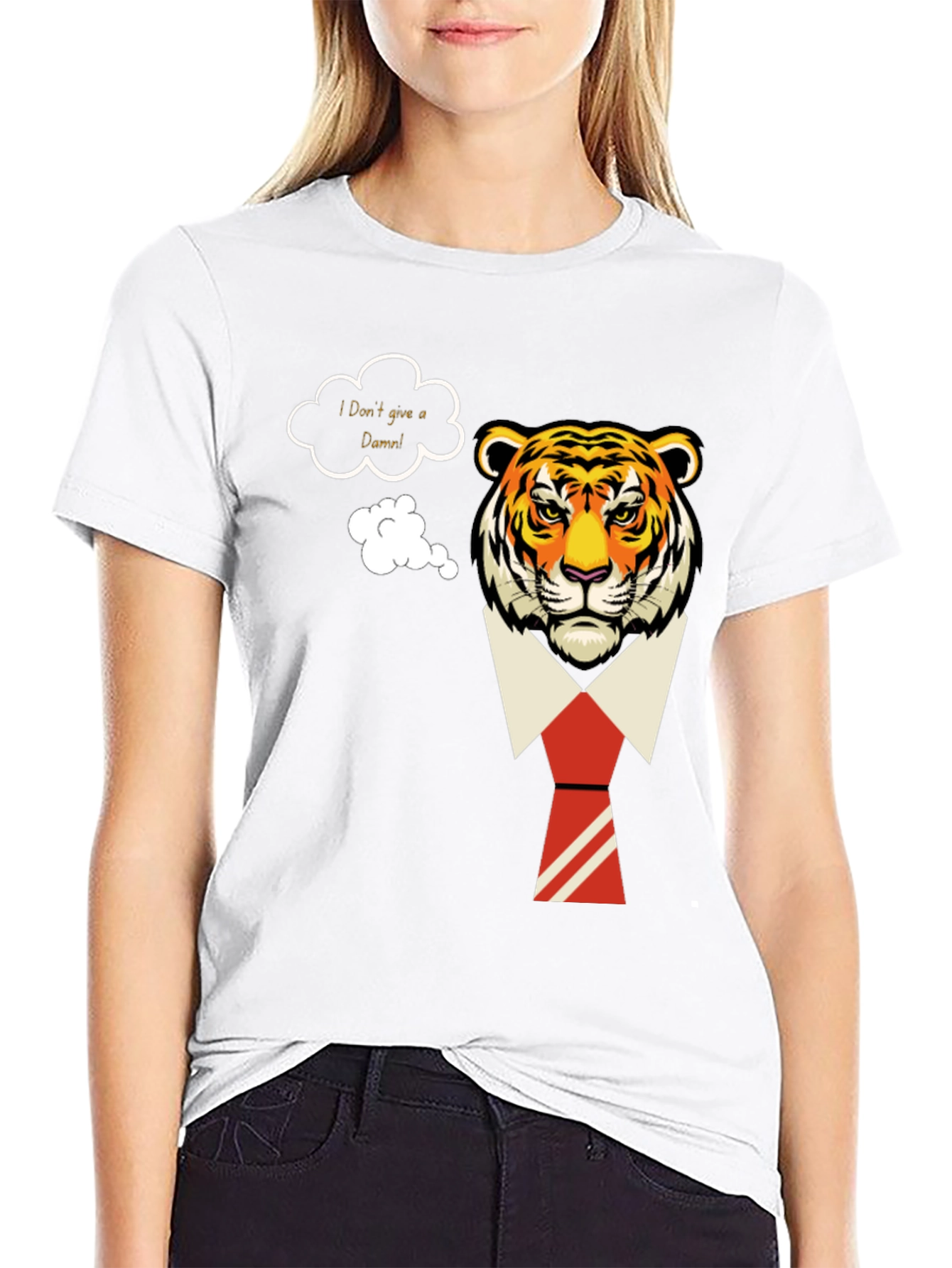 I Dont Give a Damn Tiger T-Shirt