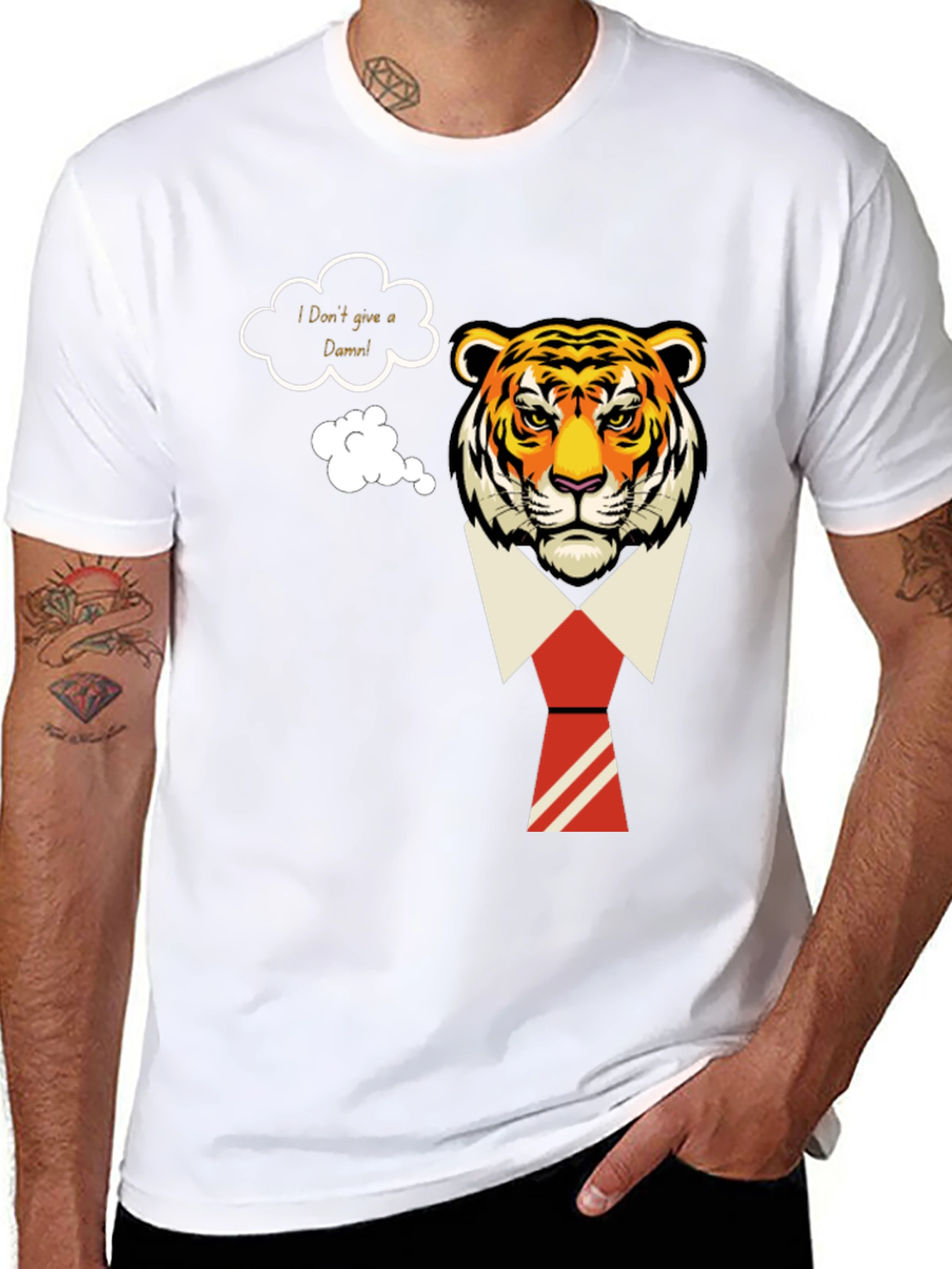 I Dont Give a Damn Tiger T-Shirt