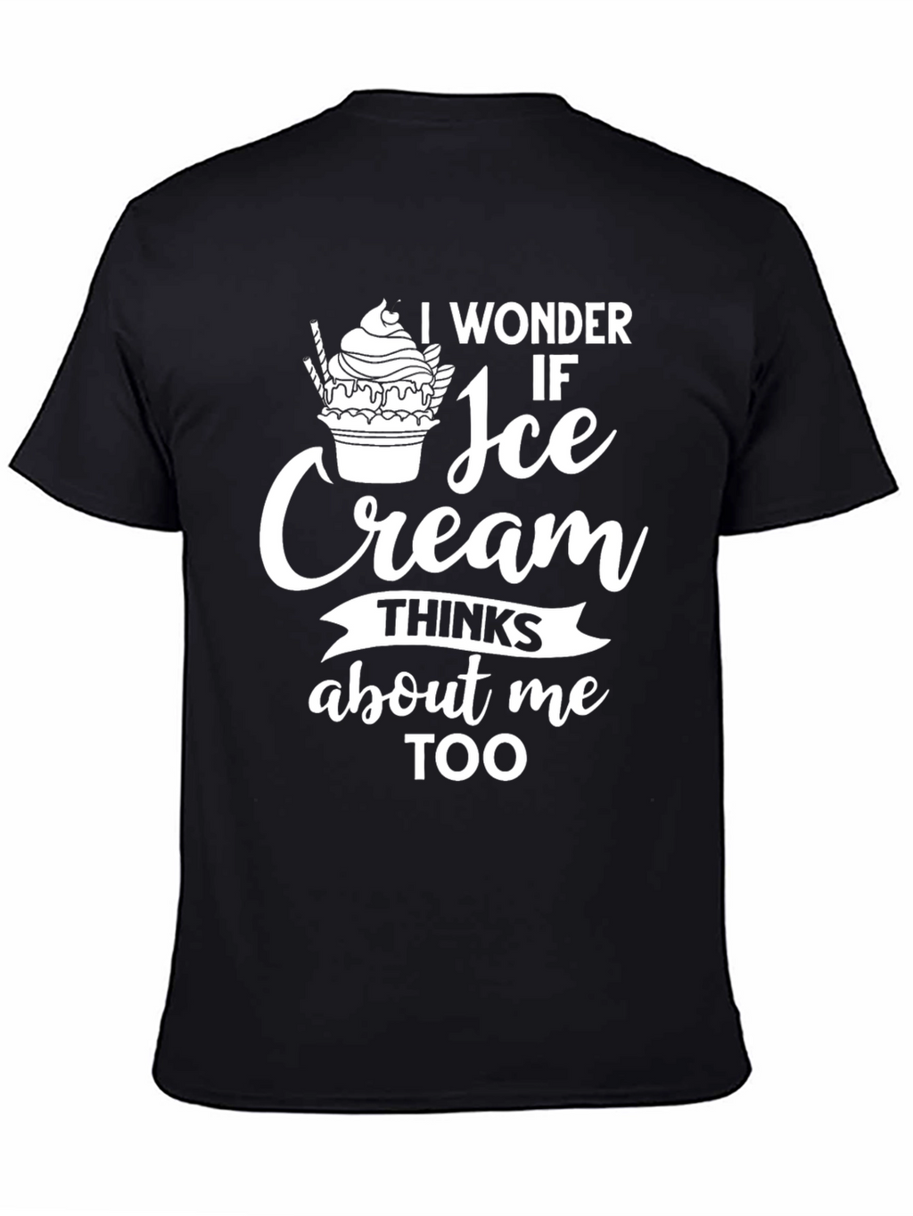 Ice Cream Thinking Funny T-Shirt