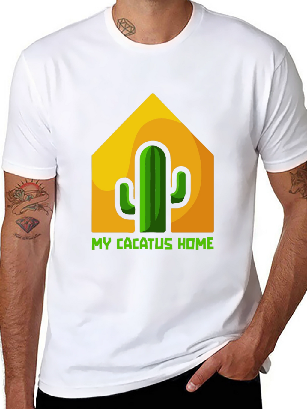 Cactus Home T-Shirt - Funny Plant Lover Tee