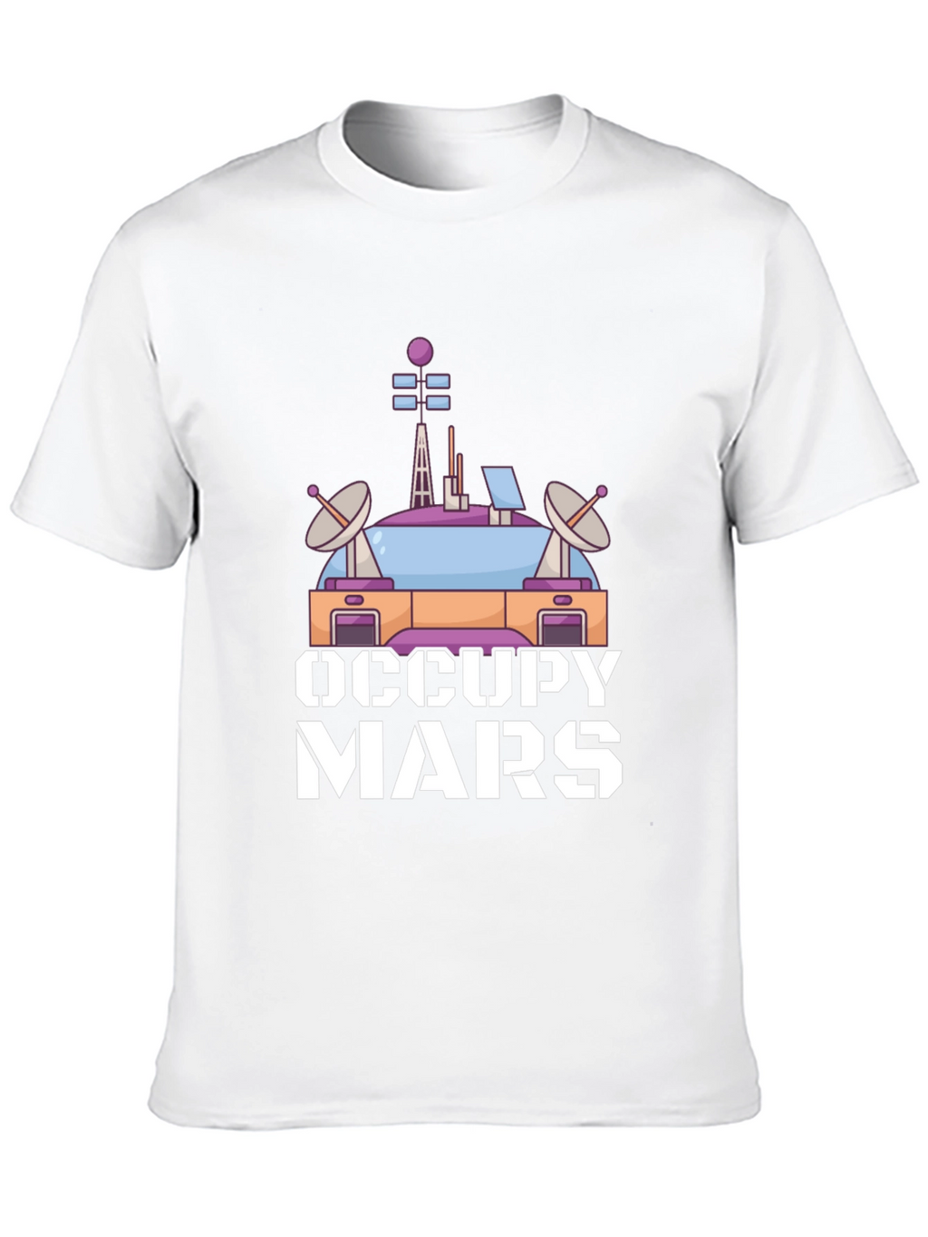 Occupy Mars Graphic T-Shirt - Space Exploration Tee