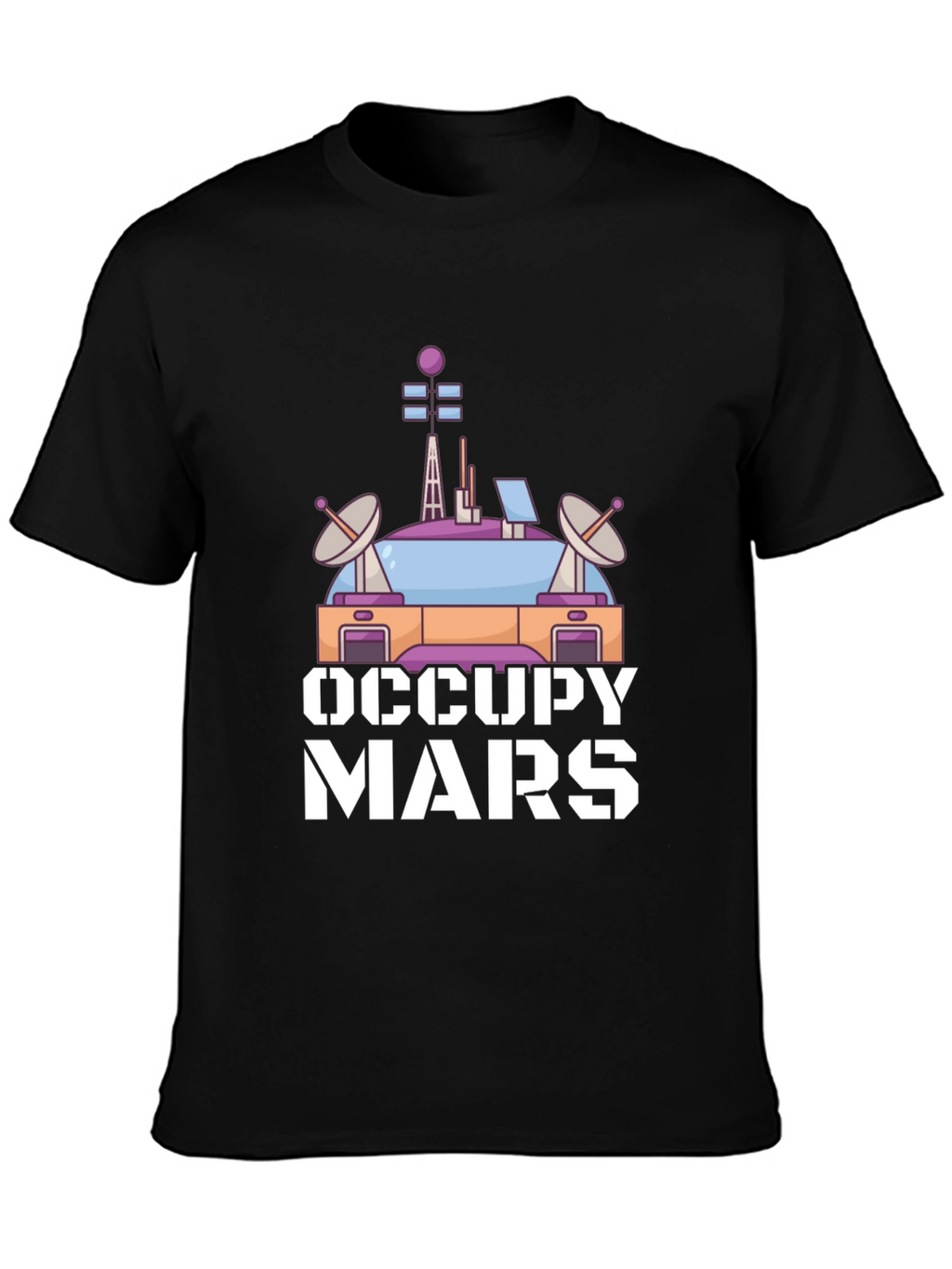 Occupy Mars Graphic T-Shirt - Space Exploration Tee