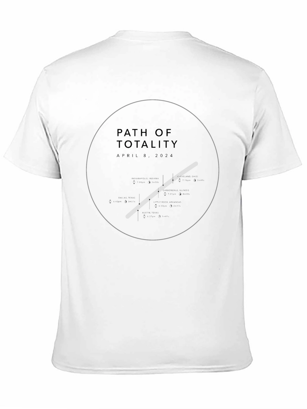 Path of Totality April 8 2024 T-Shirt