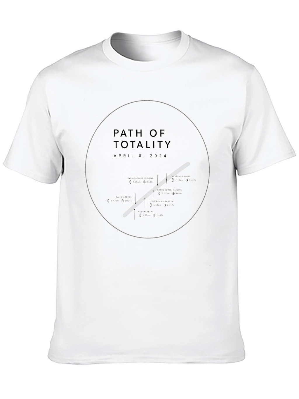 Path of Totality April 8 2024 T-Shirt