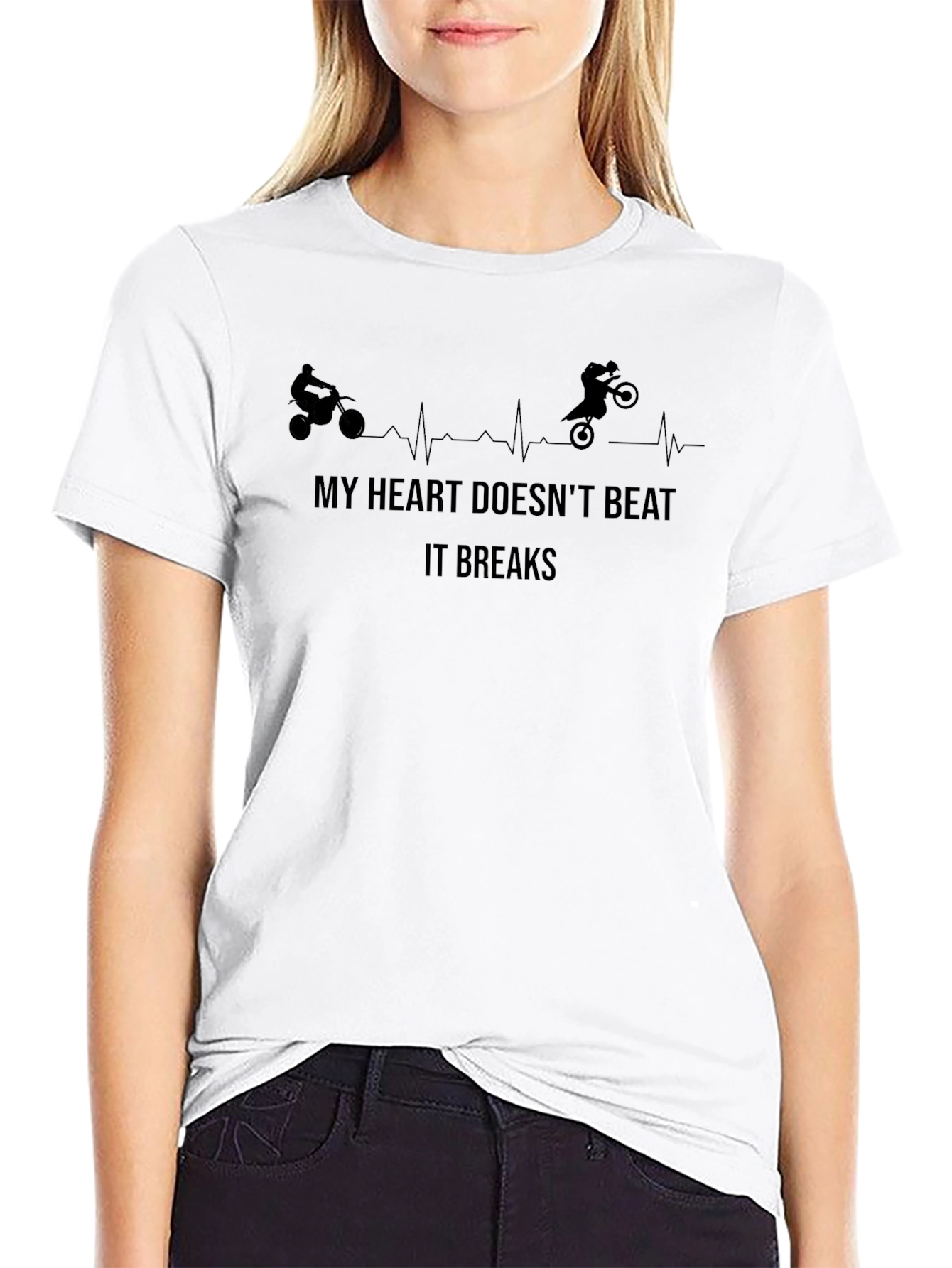 My Heart Breaks T-Shirt - Motocross
