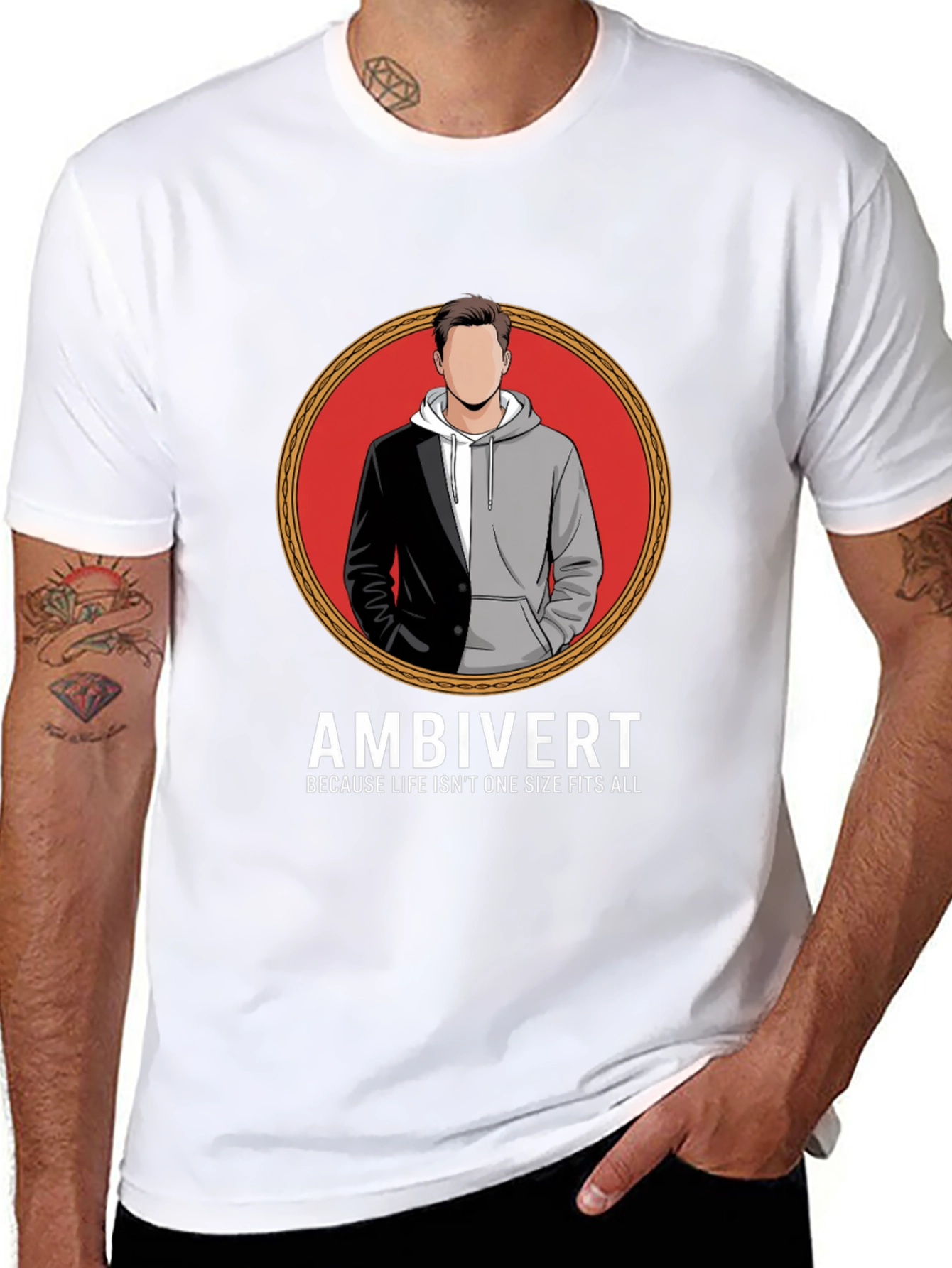 Ambivert T-Shirt - Because Life Isnt One Size Fits All
