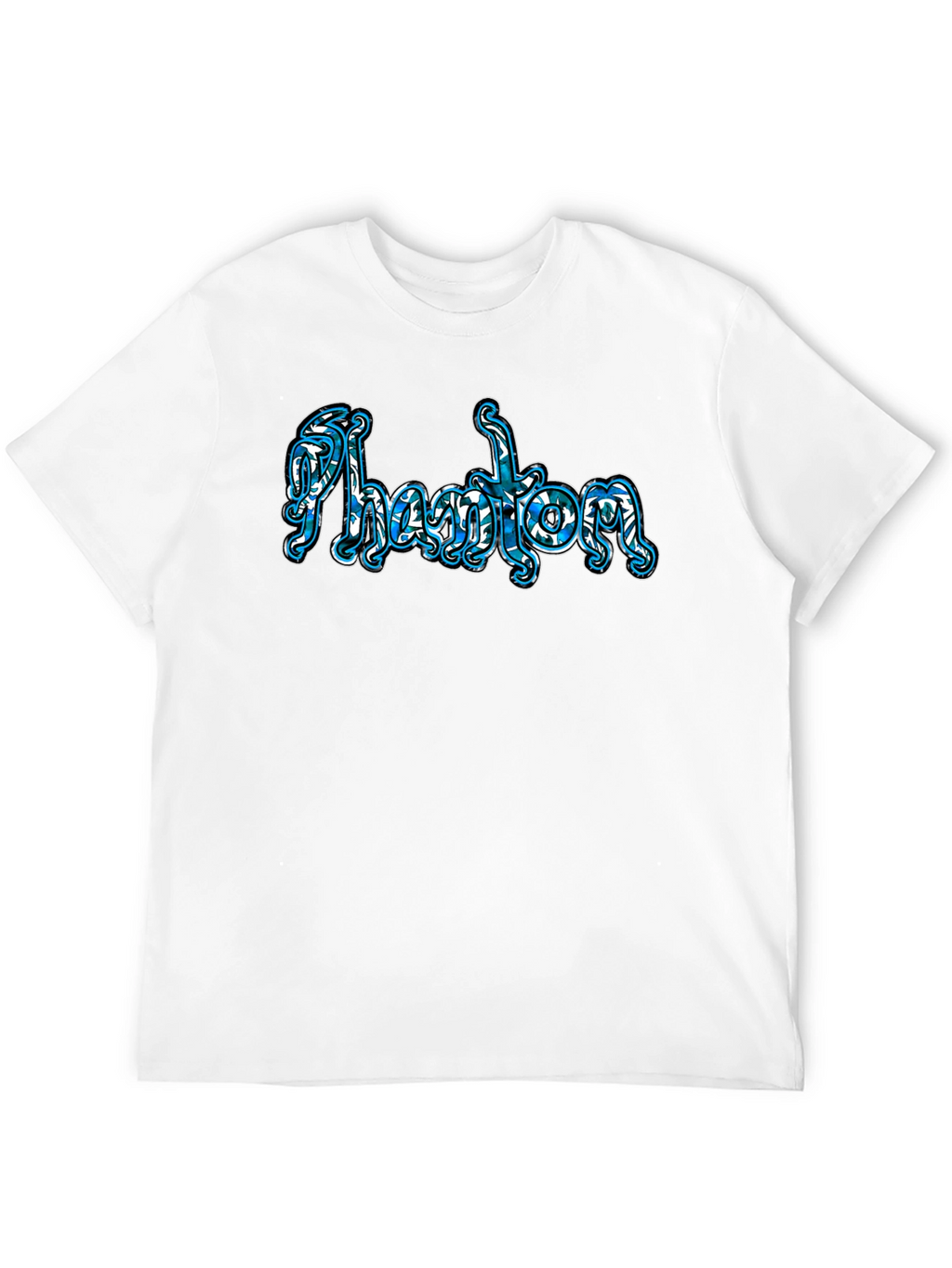 Phantom Word Art Black T-Shirt