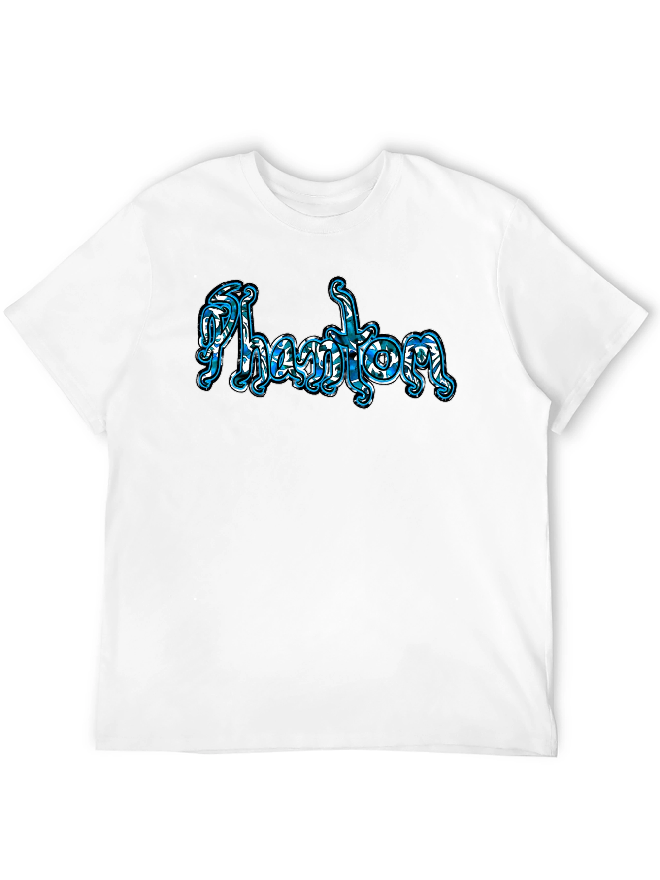 Phantom Word Art Black T-Shirt