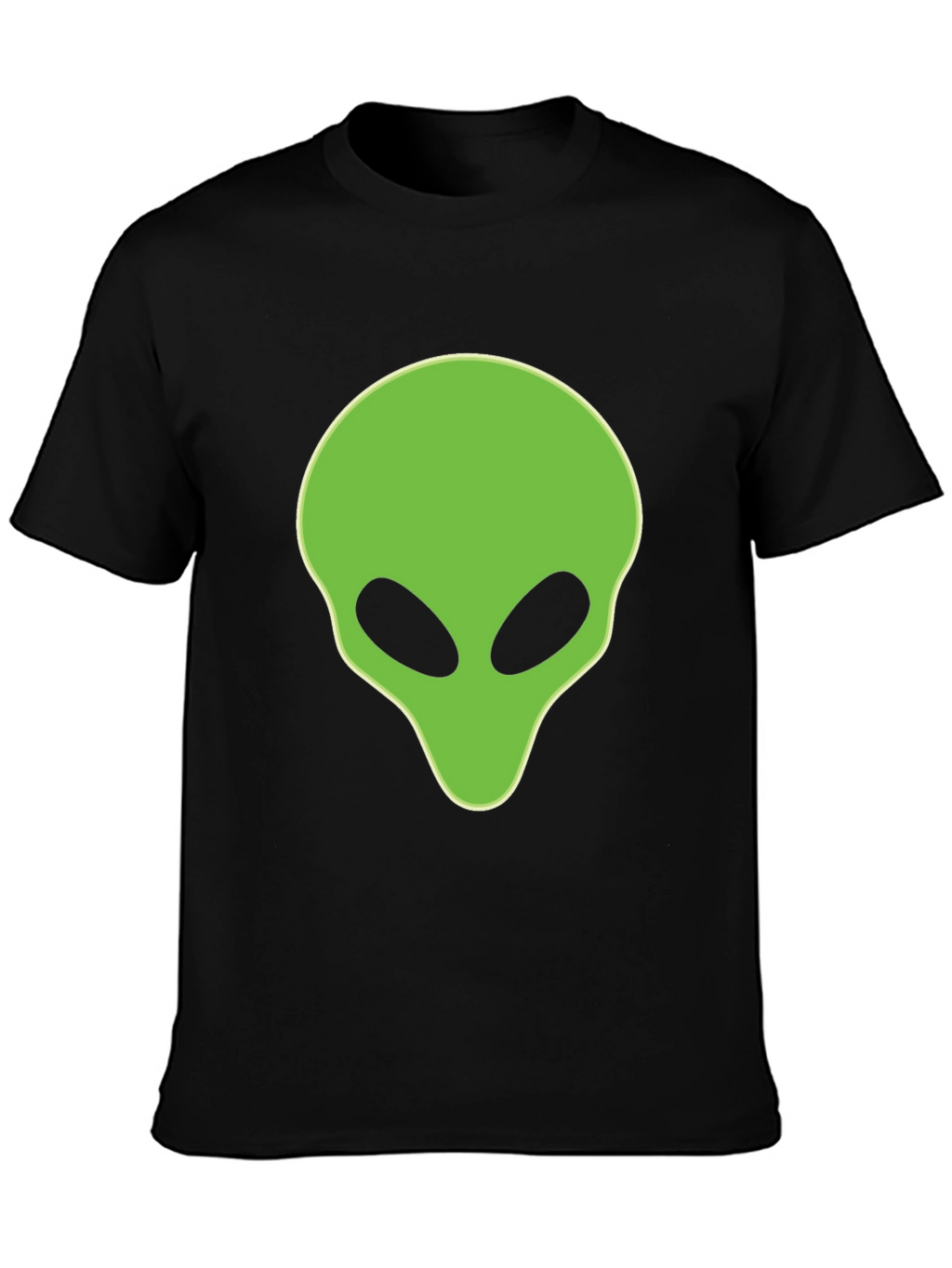 Alien Head Graphic Black T-Shirt