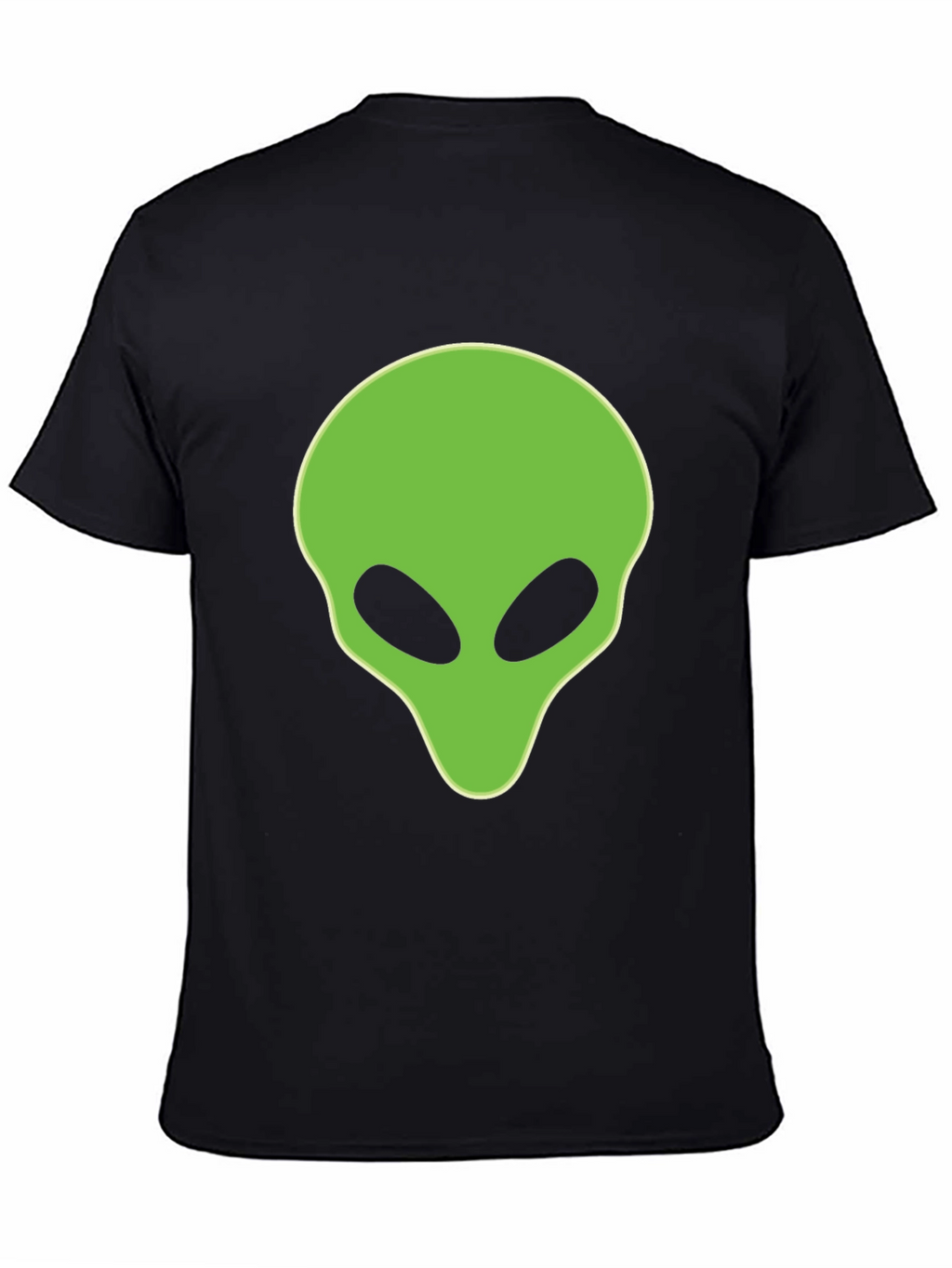 Alien Head Graphic Black T-Shirt