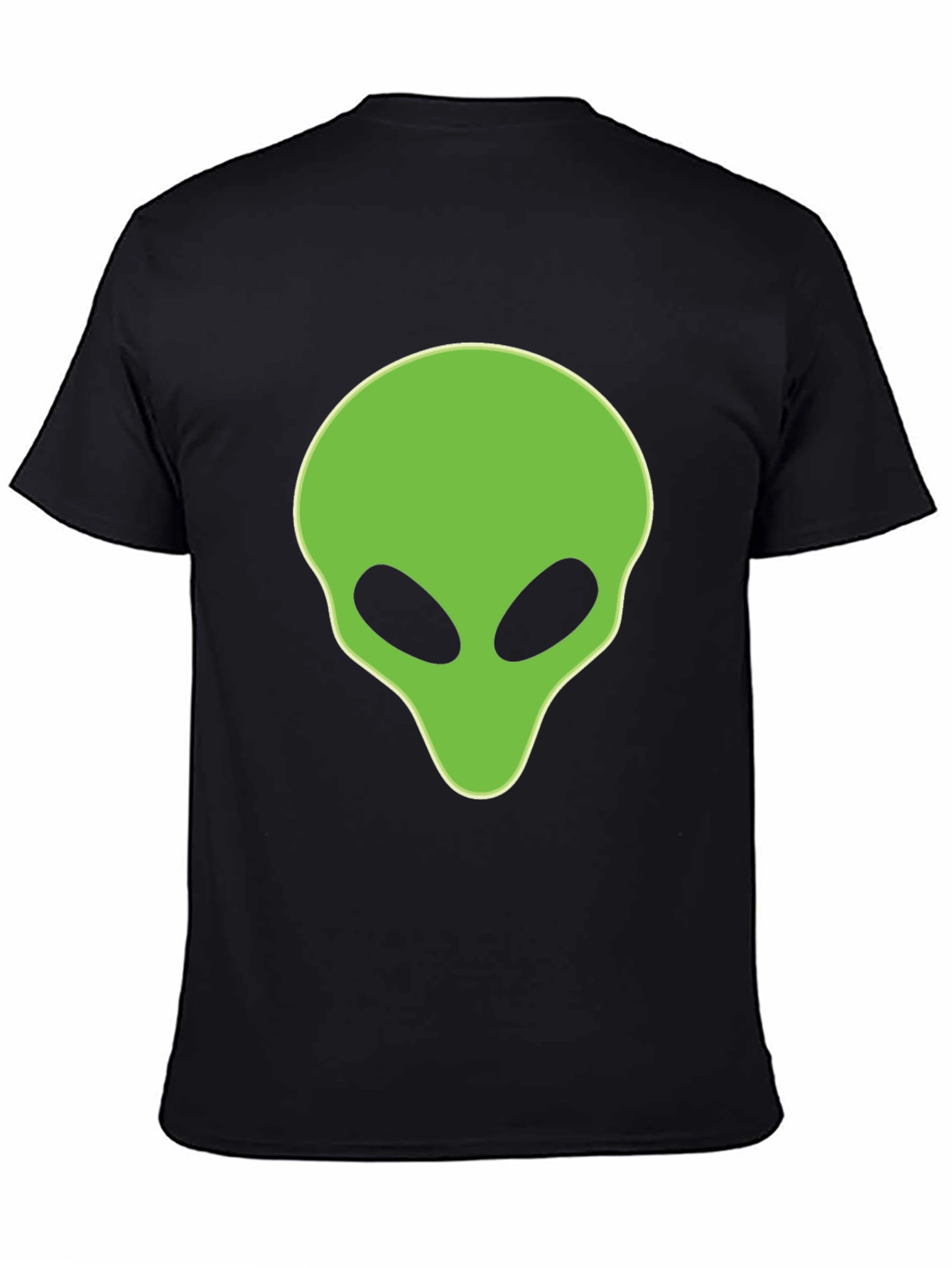Alien Head Graphic Black T-Shirt