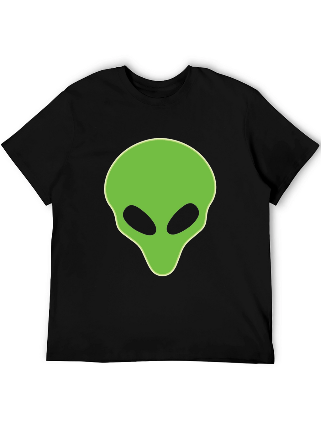 Alien Head Graphic Black T-Shirt