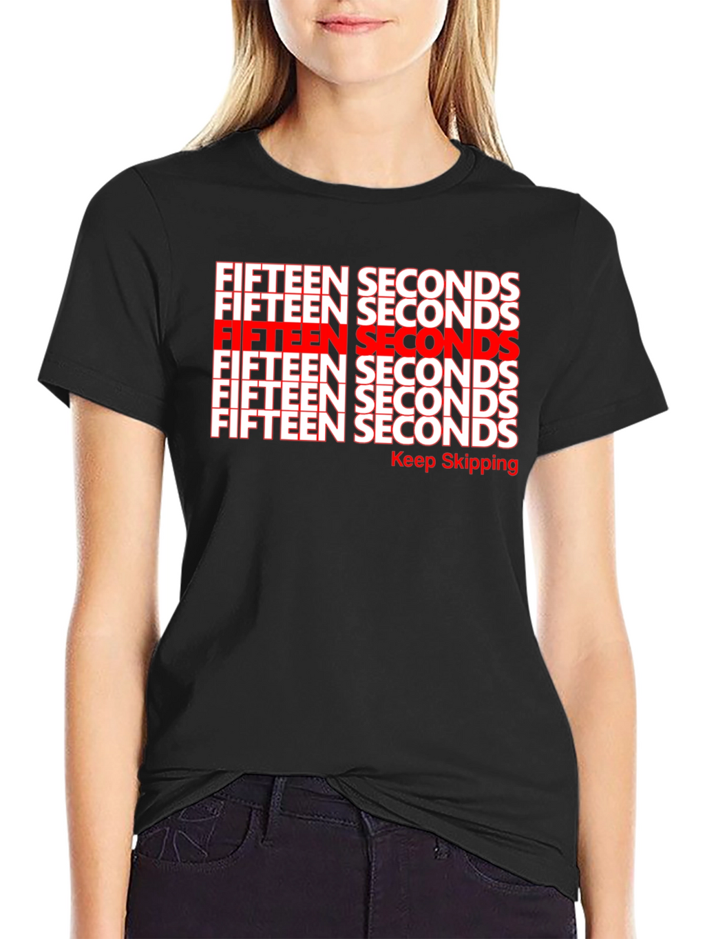 Fifteen Seconds Graphic T-Shirt - Keep Skipping