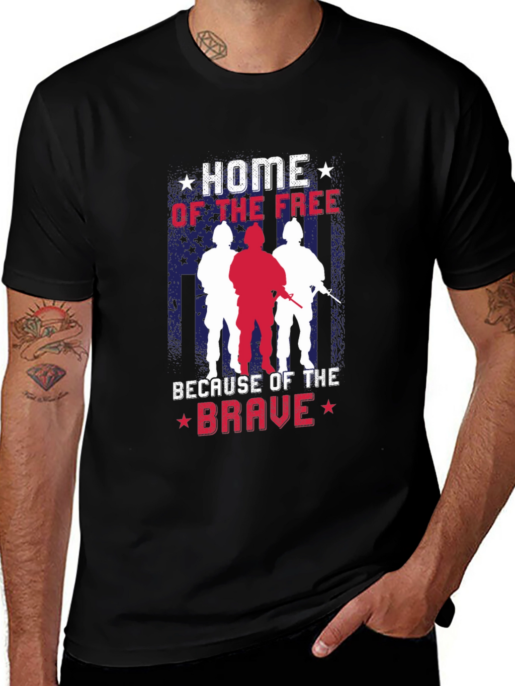 Home of the Free Patriotic T-Shirt