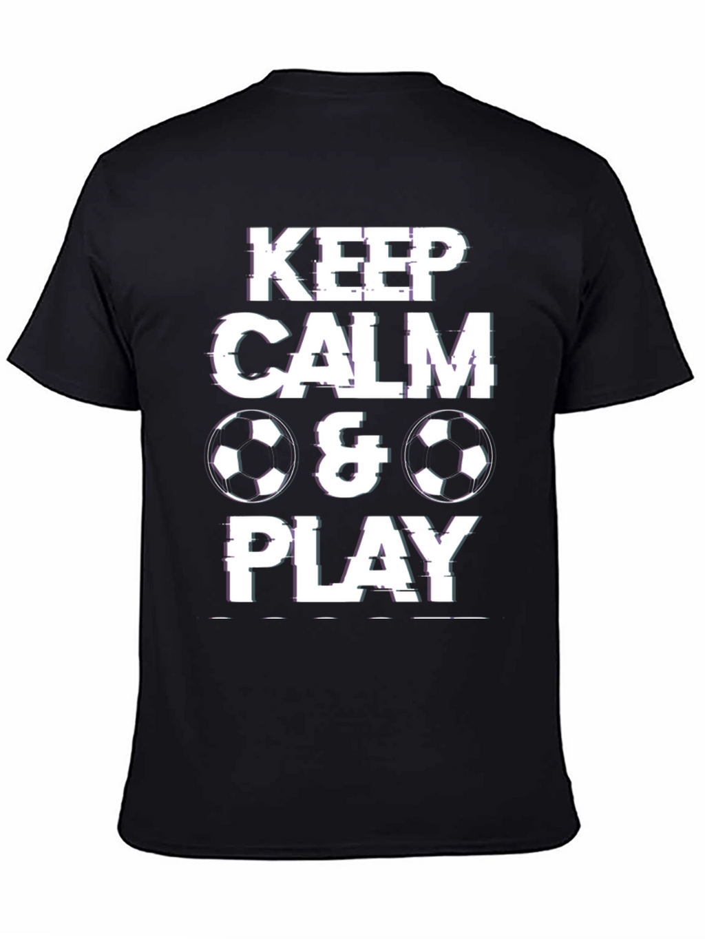 Keep Calm & Play Soccer Graphic T-Shirt