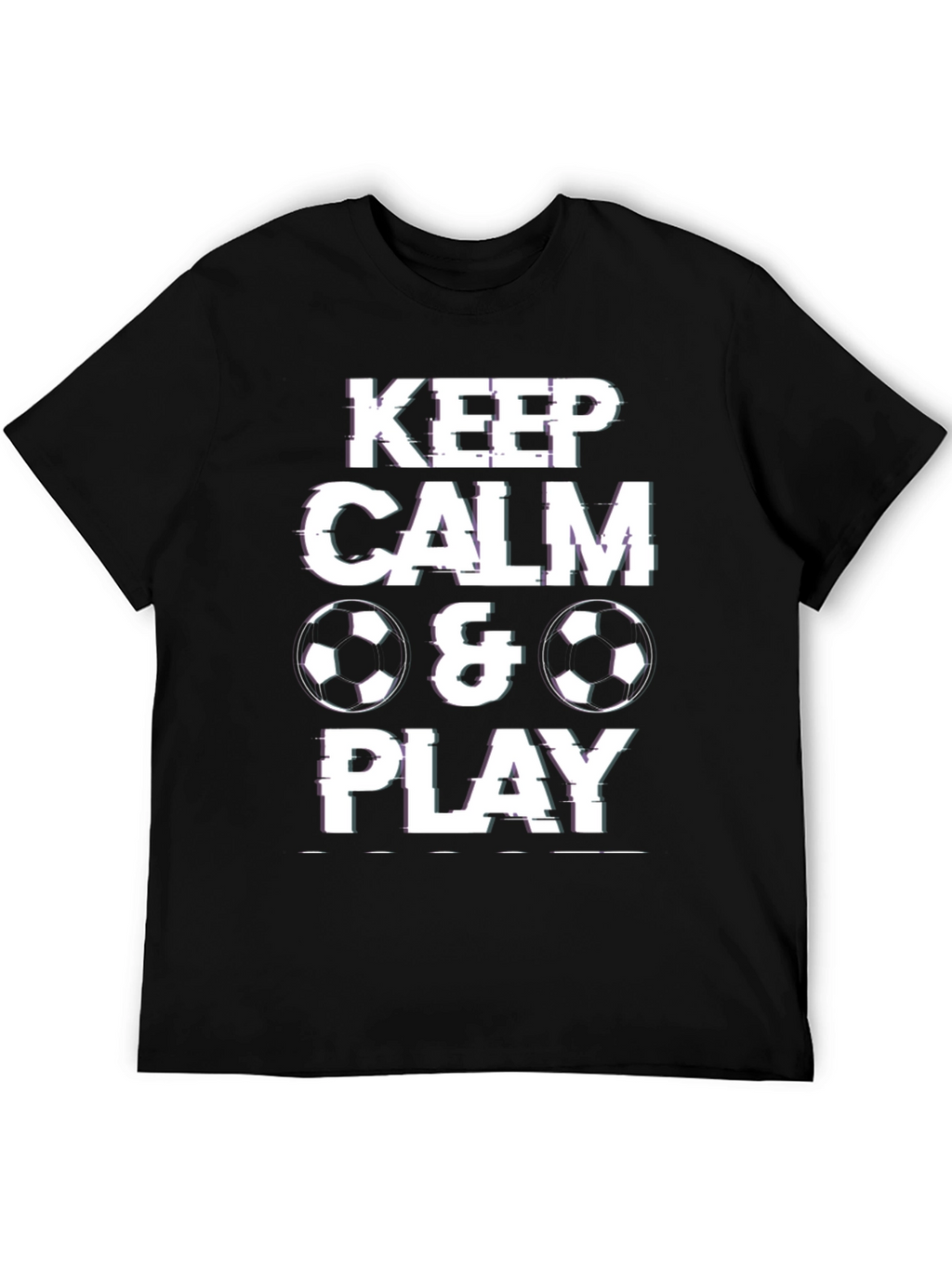 Keep Calm & Play Soccer Graphic T-Shirt