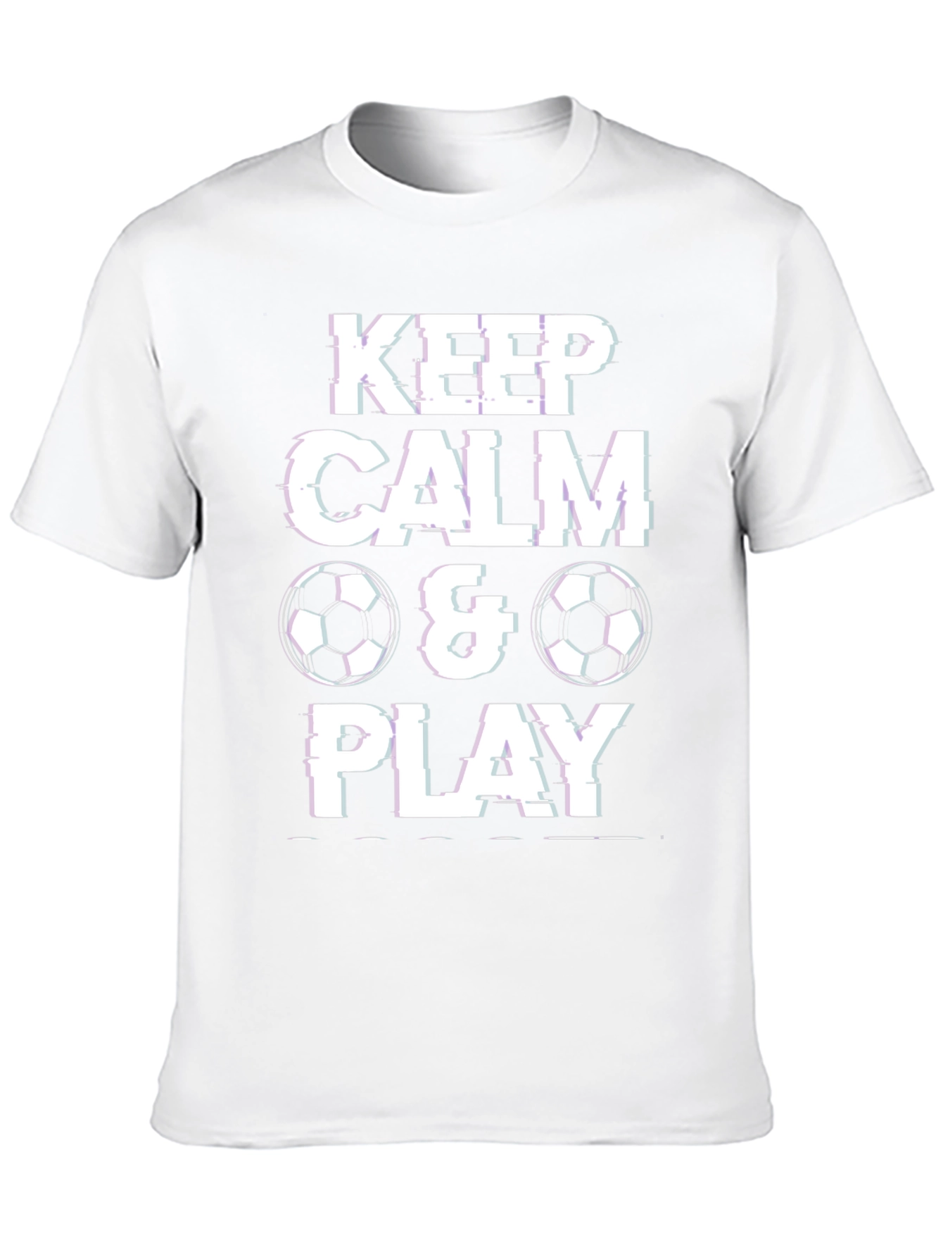 Keep Calm & Play Soccer Graphic T-Shirt