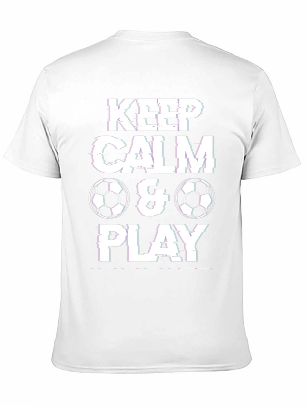 Keep Calm & Play Soccer Graphic T-Shirt