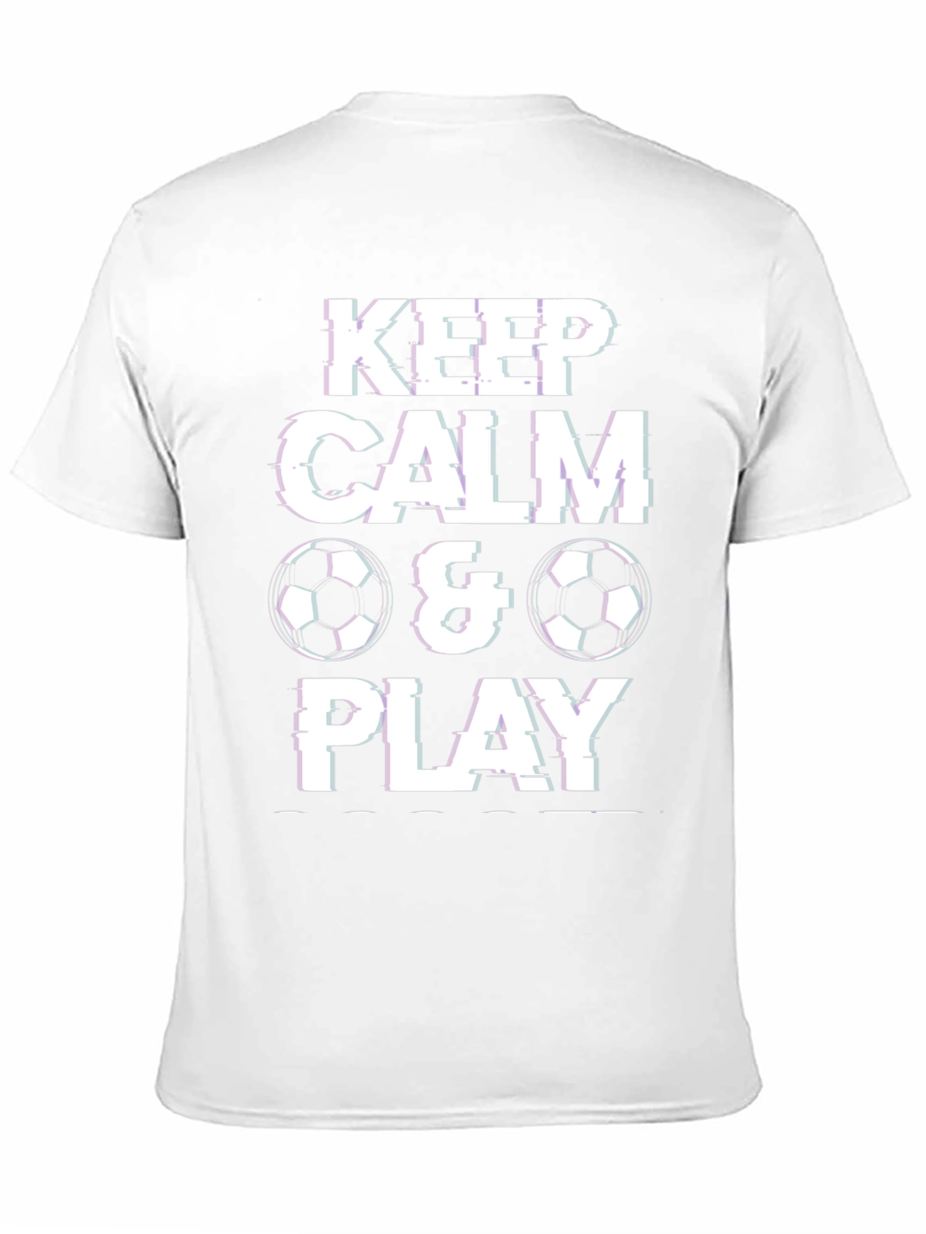 Keep Calm & Play Soccer Graphic T-Shirt