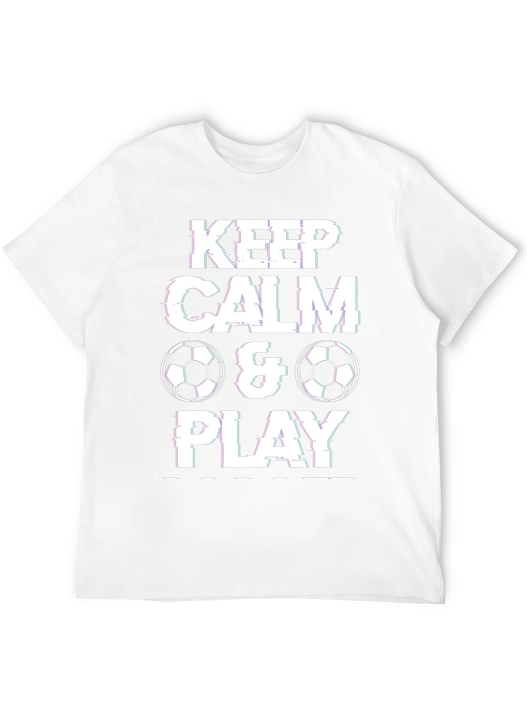 Keep Calm & Play Soccer Graphic T-Shirt