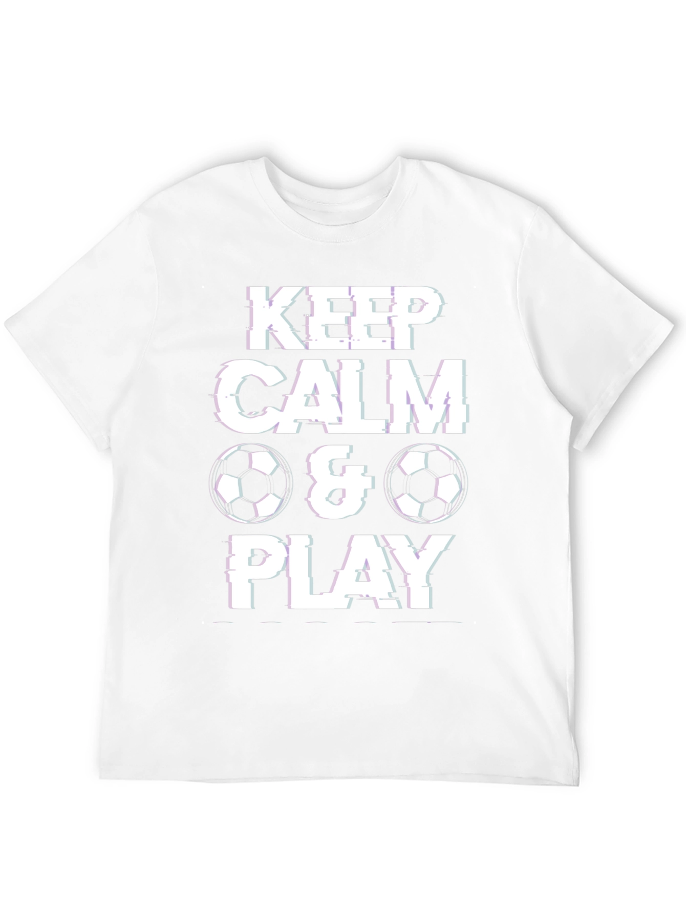 Keep Calm & Play Soccer Graphic T-Shirt