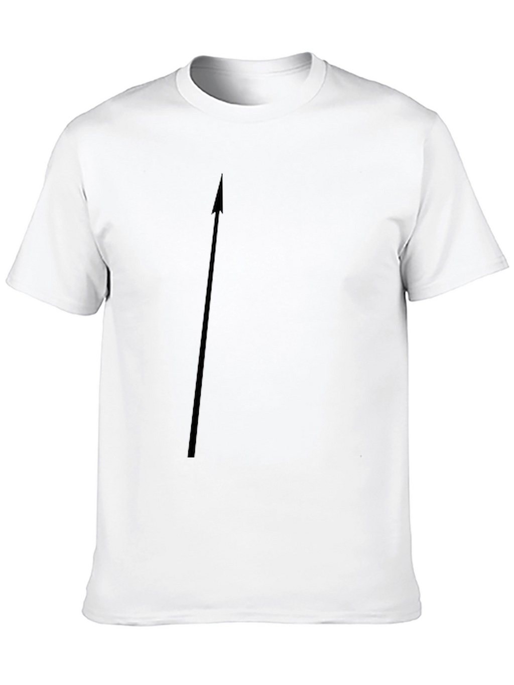Mens Black Crew Neck Basic Tee