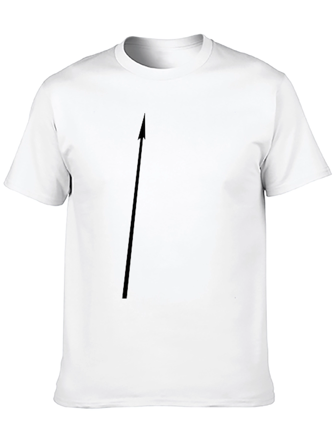 Mens Black Crew Neck Basic Tee