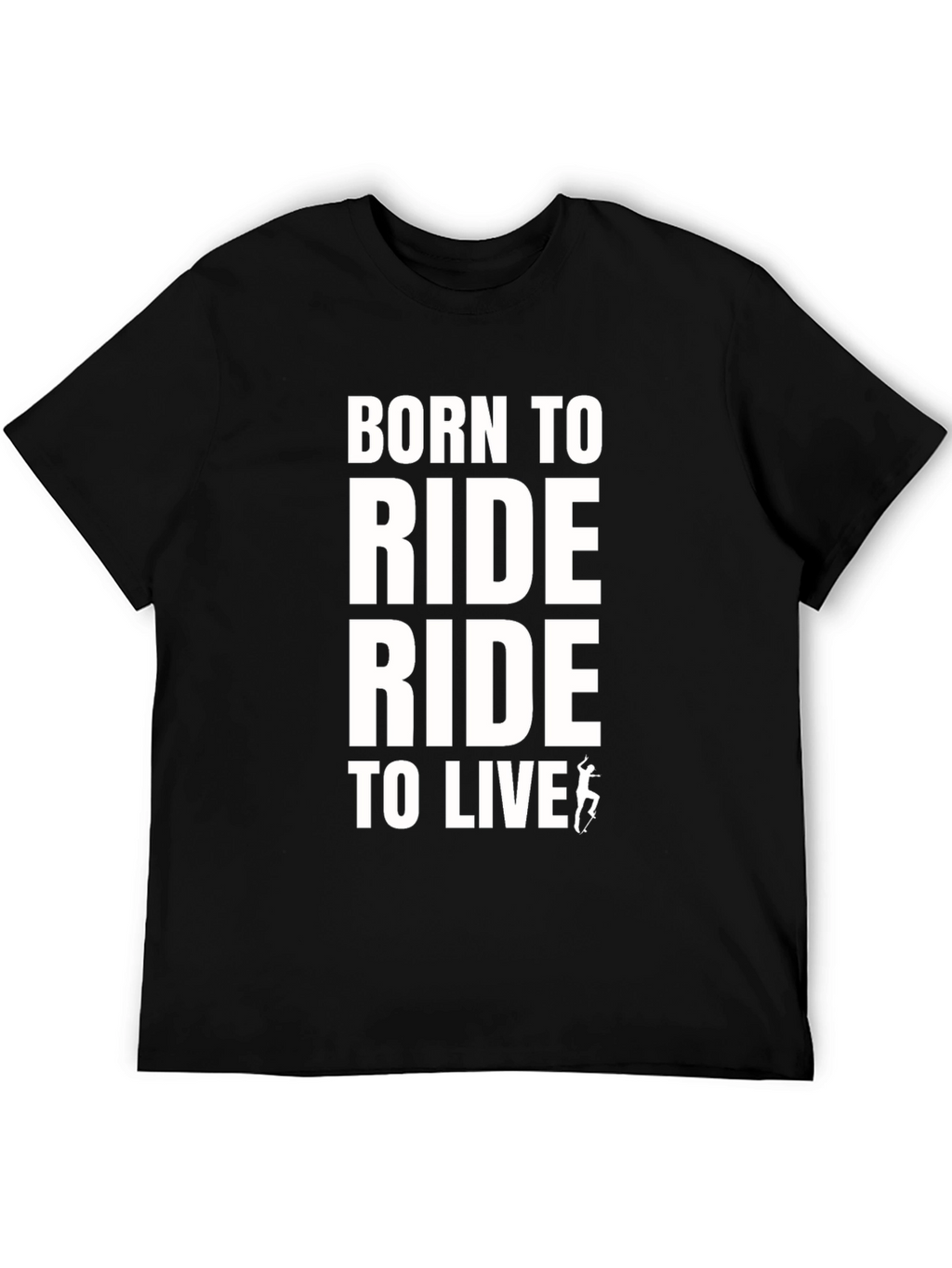 Born To Ride Black Graphic Tee