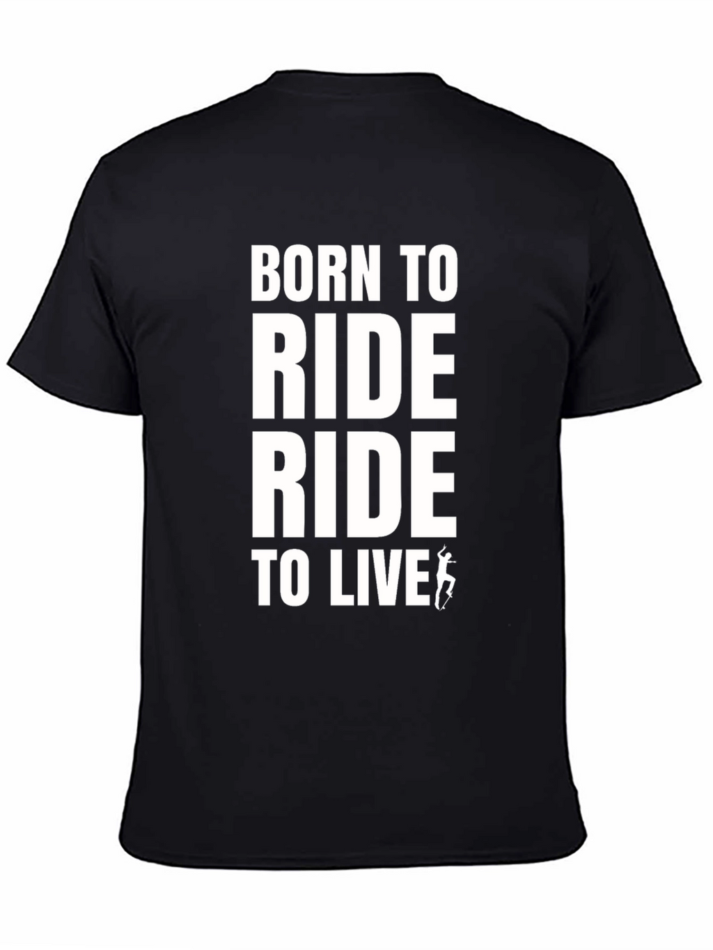 Born To Ride Black Graphic Tee