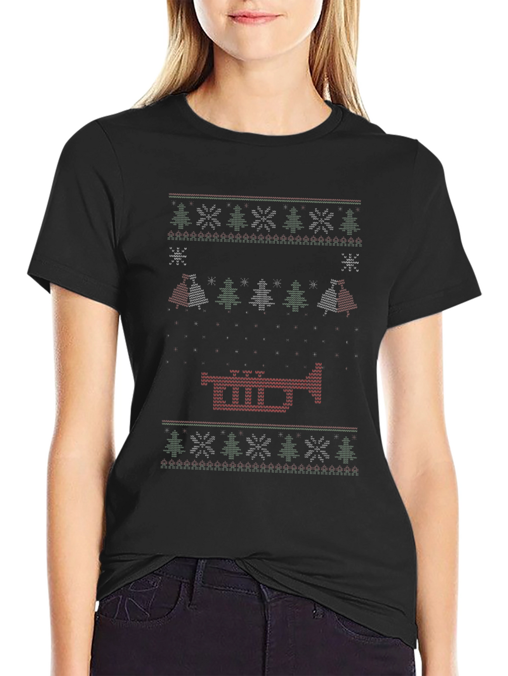 Festive Trumpet Knit Style T-Shirt