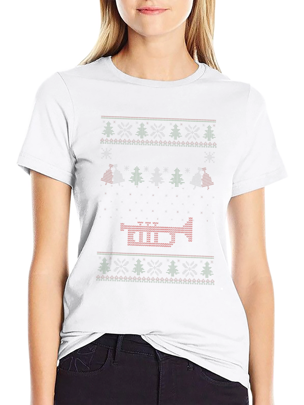 Festive Trumpet Knit Style T-Shirt