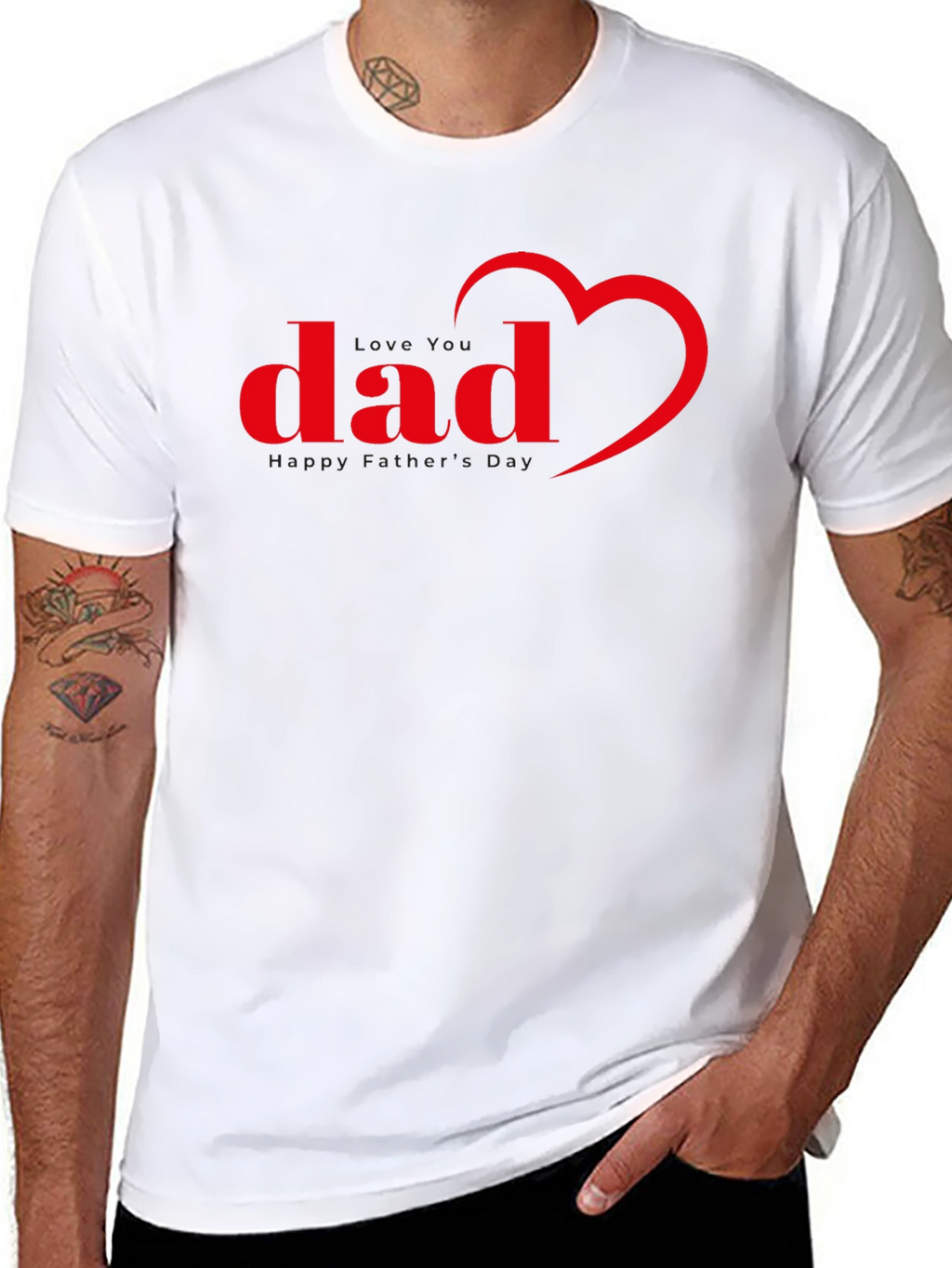 Dad Heart T-Shirt - Fathers Day Tee