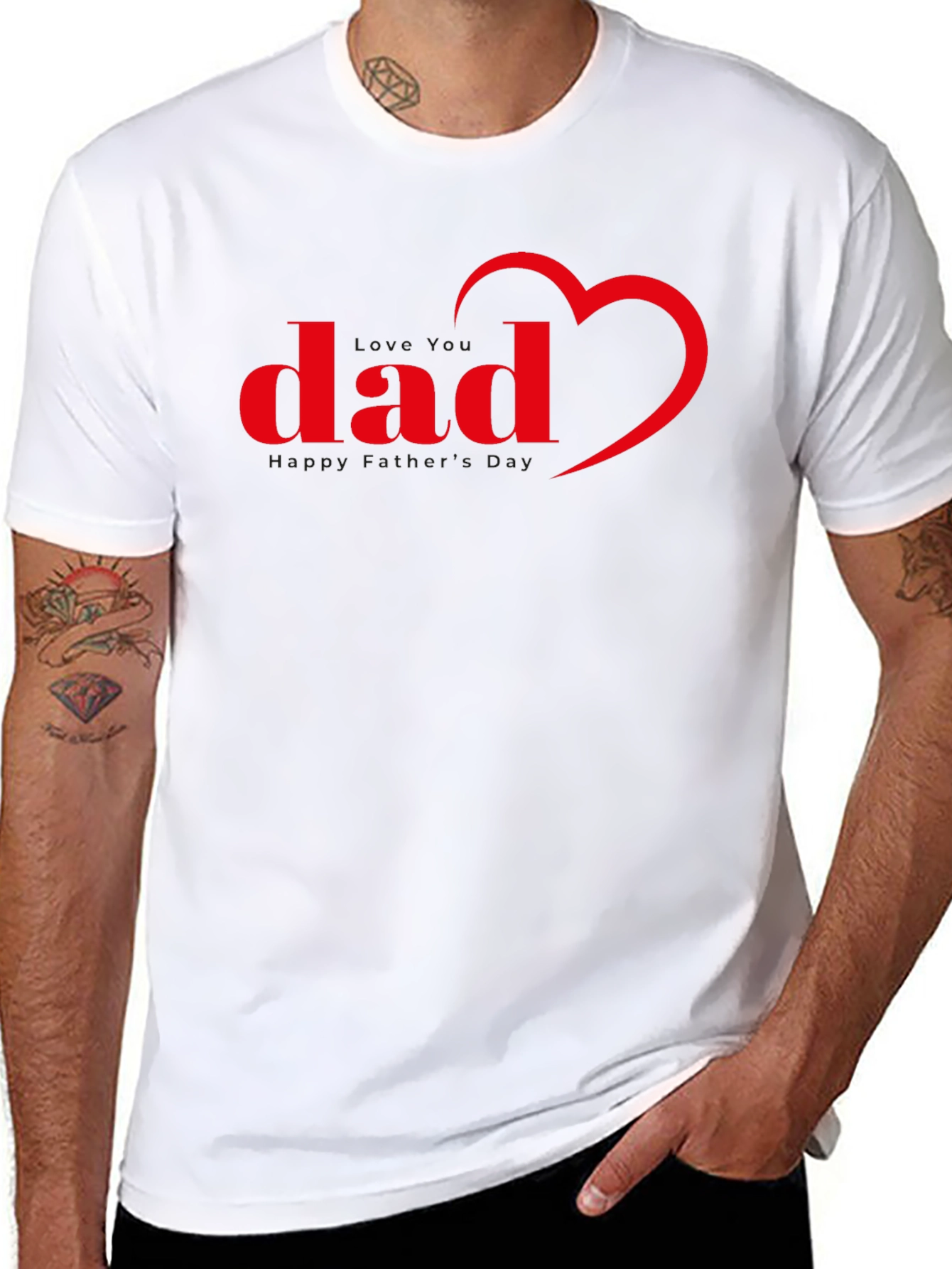 Dad Heart T-Shirt - Fathers Day Tee