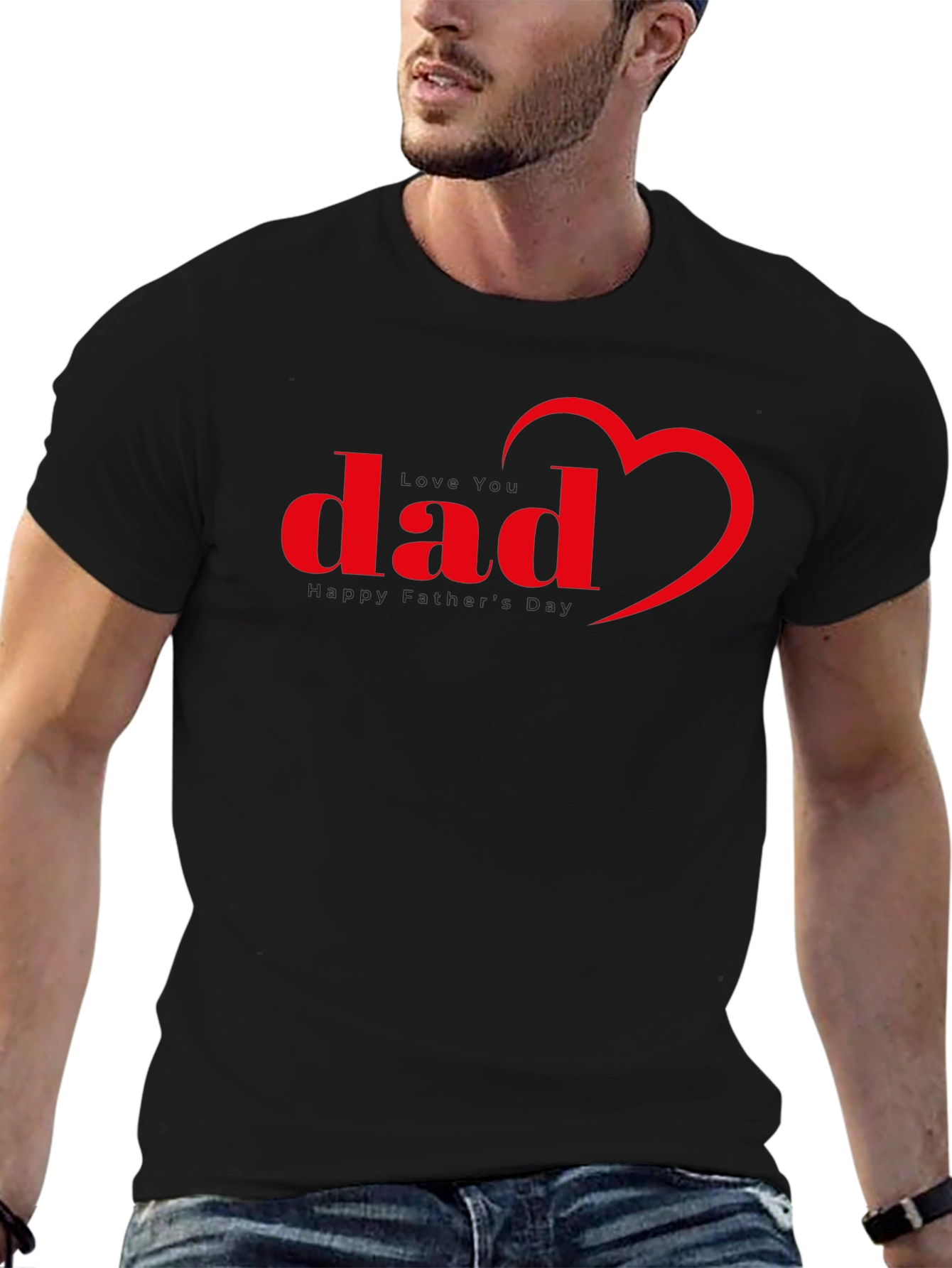 Dad Heart T-Shirt - Fathers Day Tee