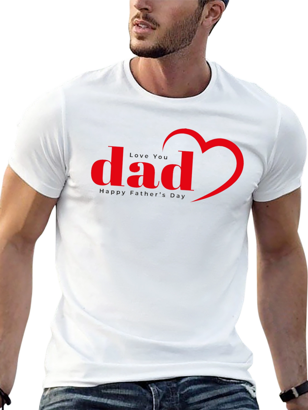 Dad Heart T-Shirt - Fathers Day Tee