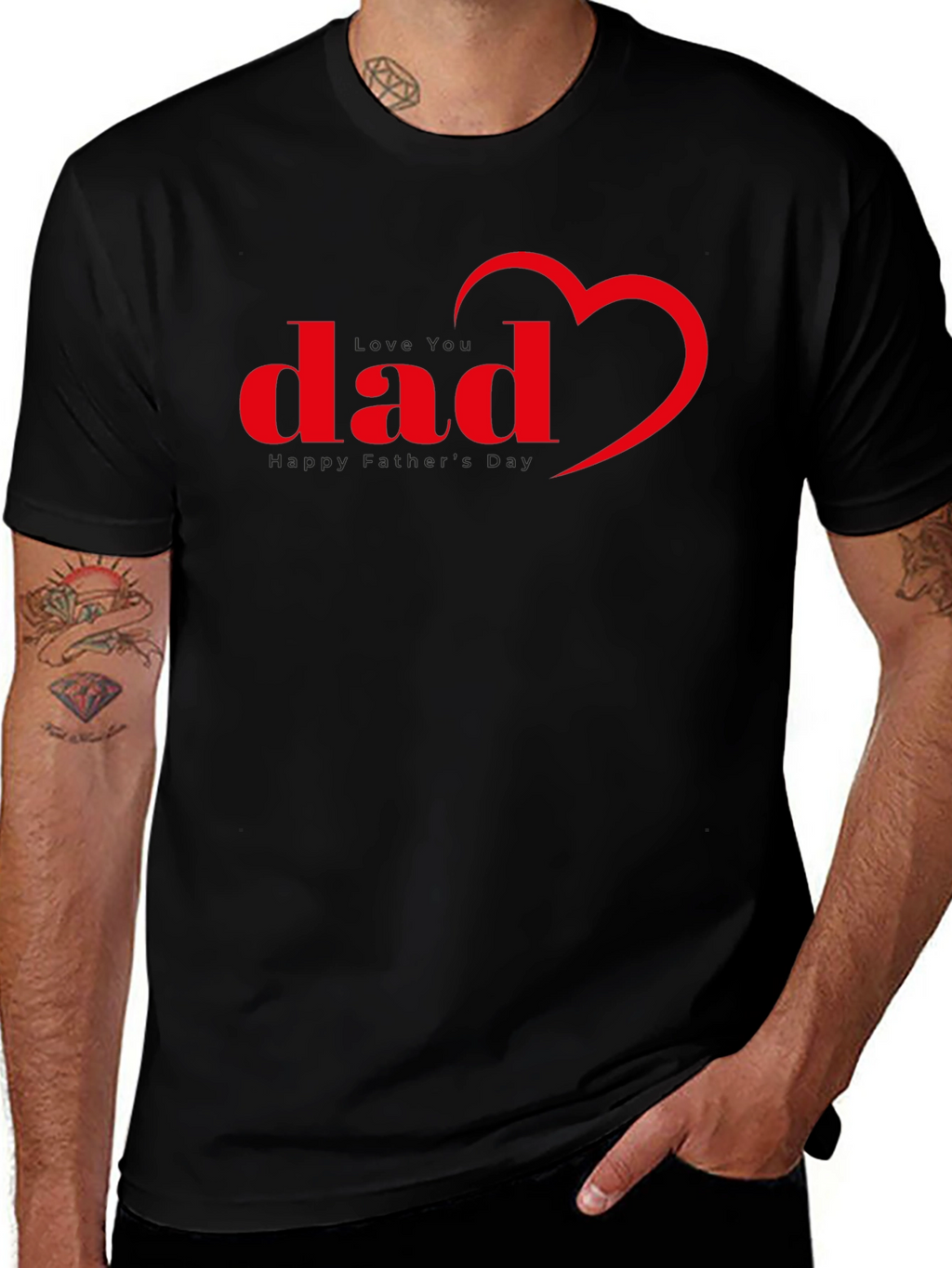Dad Heart T-Shirt - Fathers Day Tee